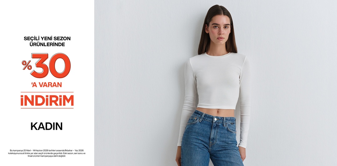 Kadın %30'a Varan İndirim