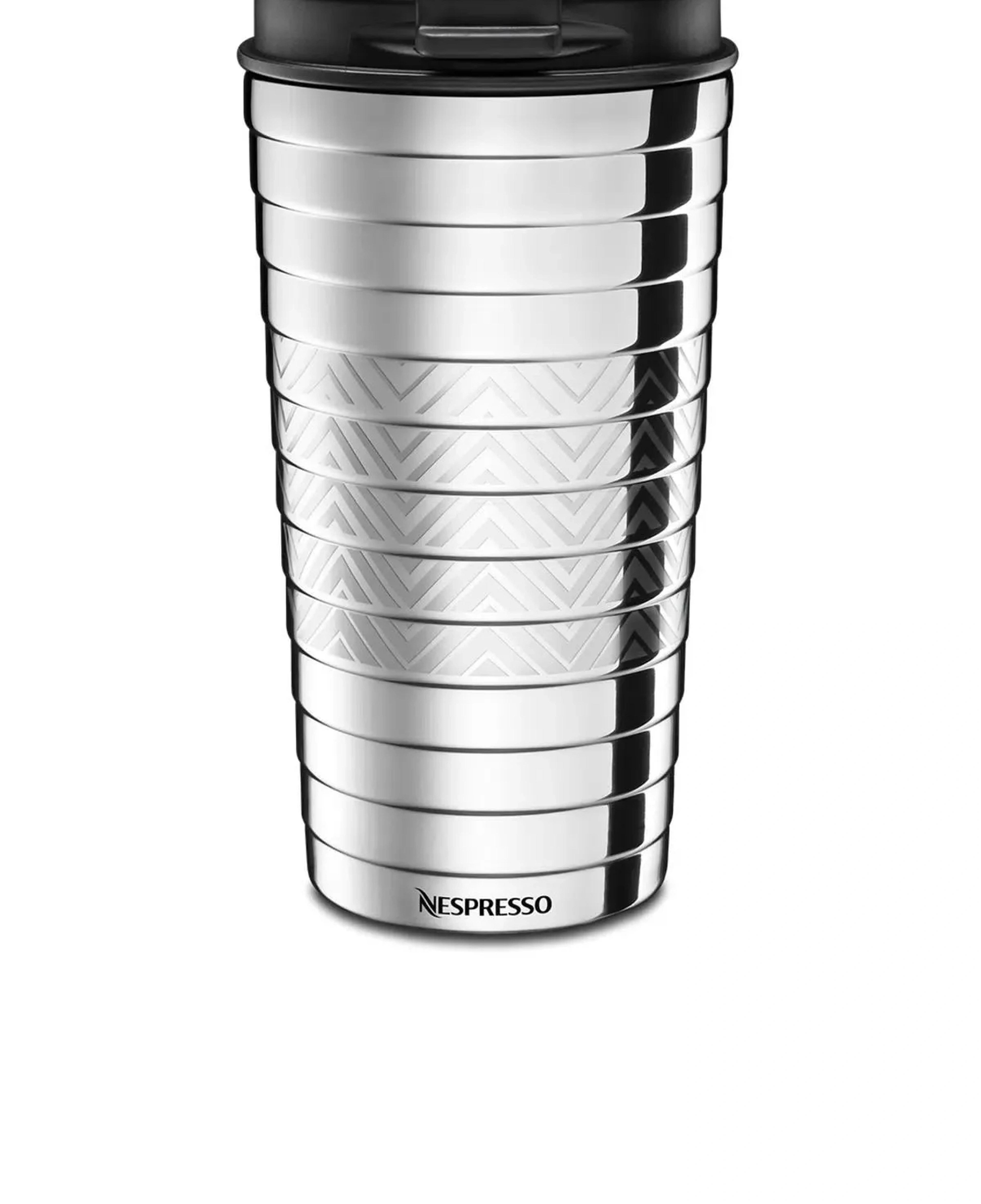 Nespresso Touch Travel Paslanmaz Çelik Termos 345 ML, Gümüş