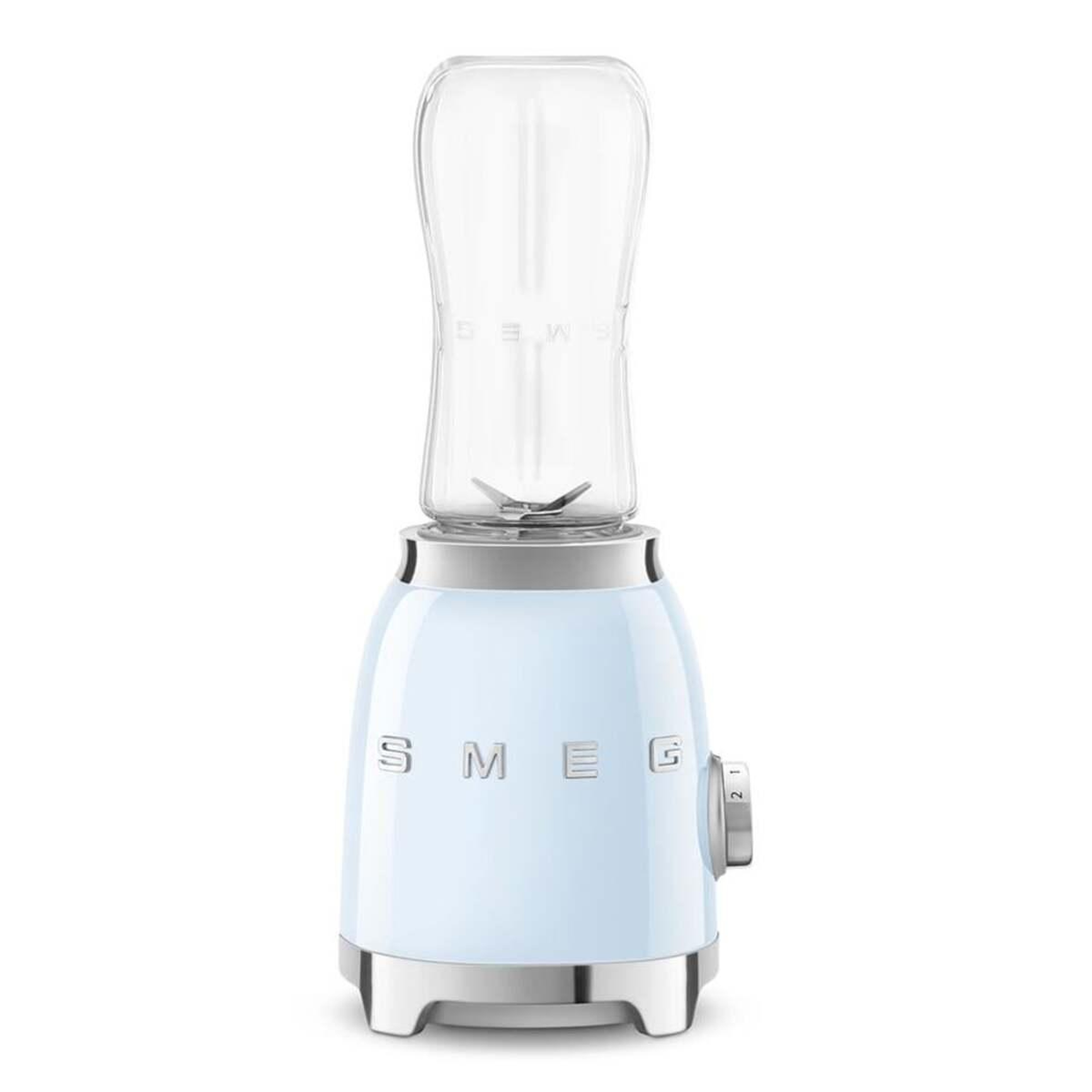 Smeg Smoothie Blender Blue Pbf01pbeu - Double Bottle