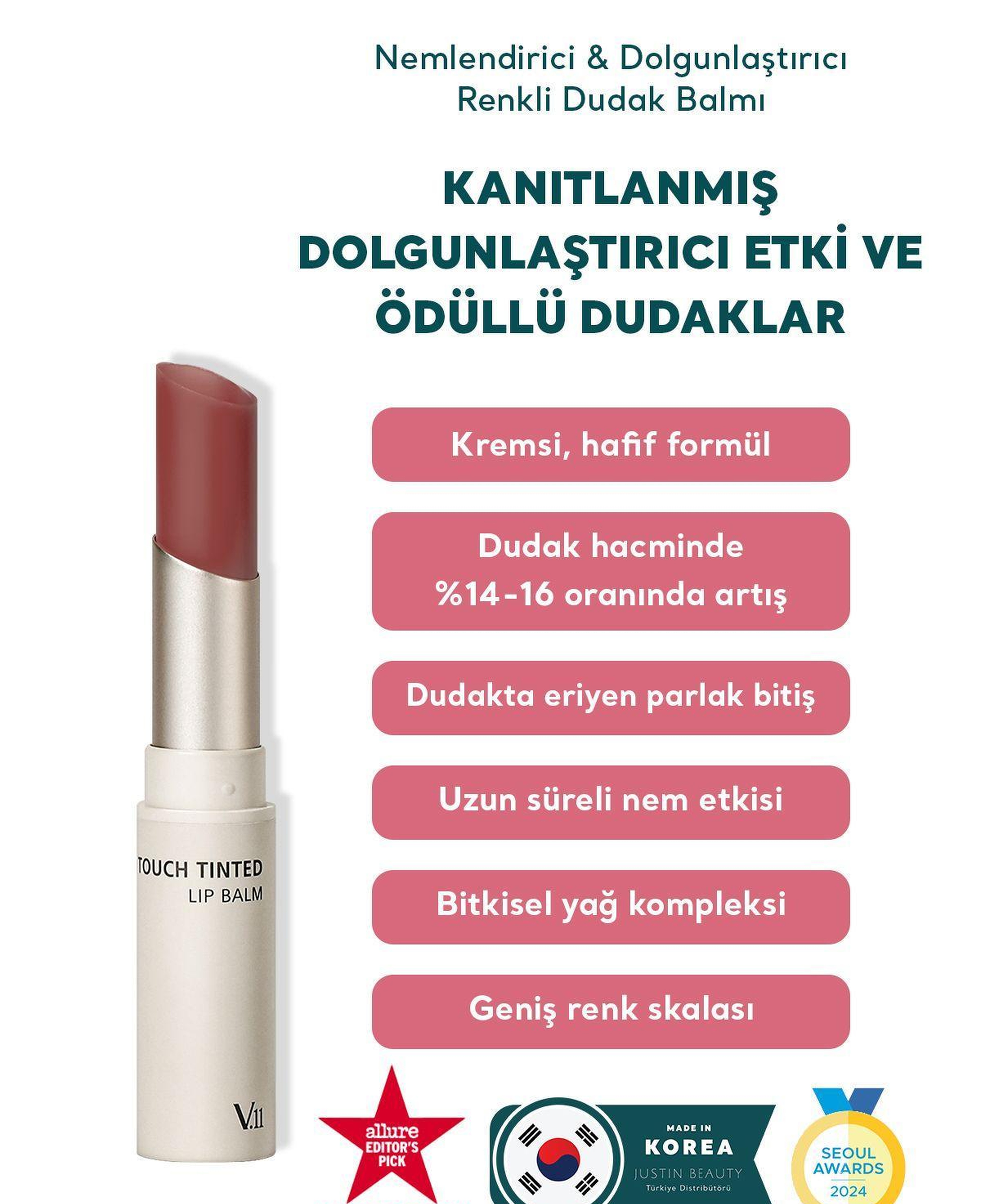 Village 11 Factory Plumpang Color Lip Balm Nude Beige 4g - Nemlendirici & Dolgunlaştırıcı Renkli Dudak Balmı