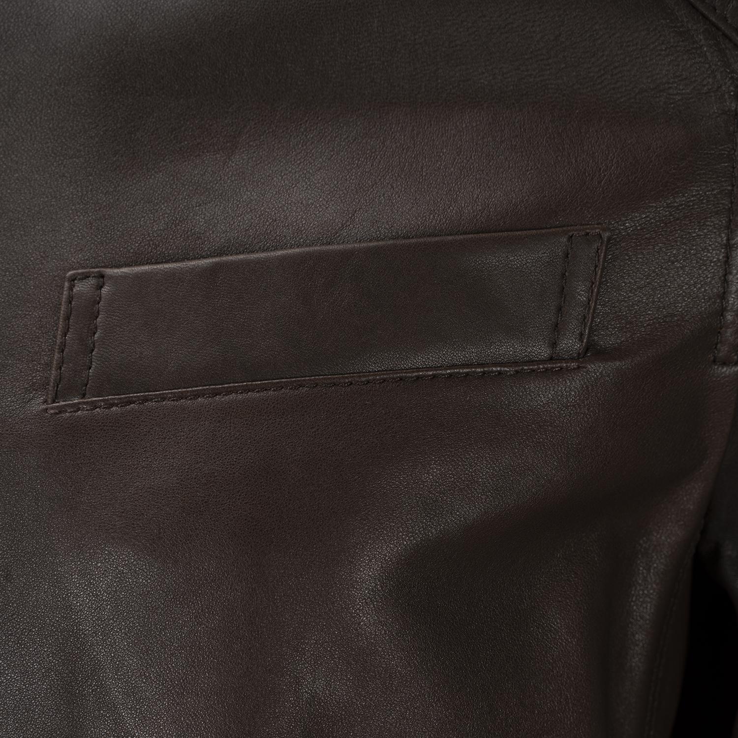 Dugan Kahve Erkek Deri Mont