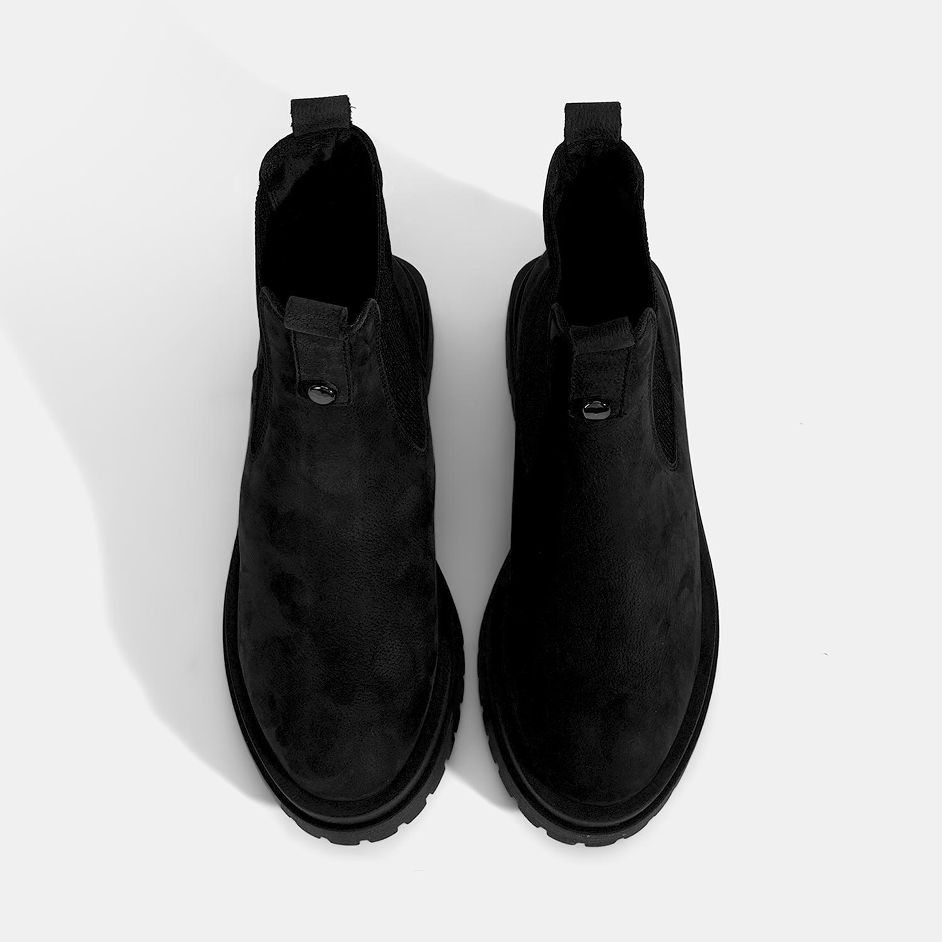 Kadın Siyah Nubuk Deri Chelsea Bot