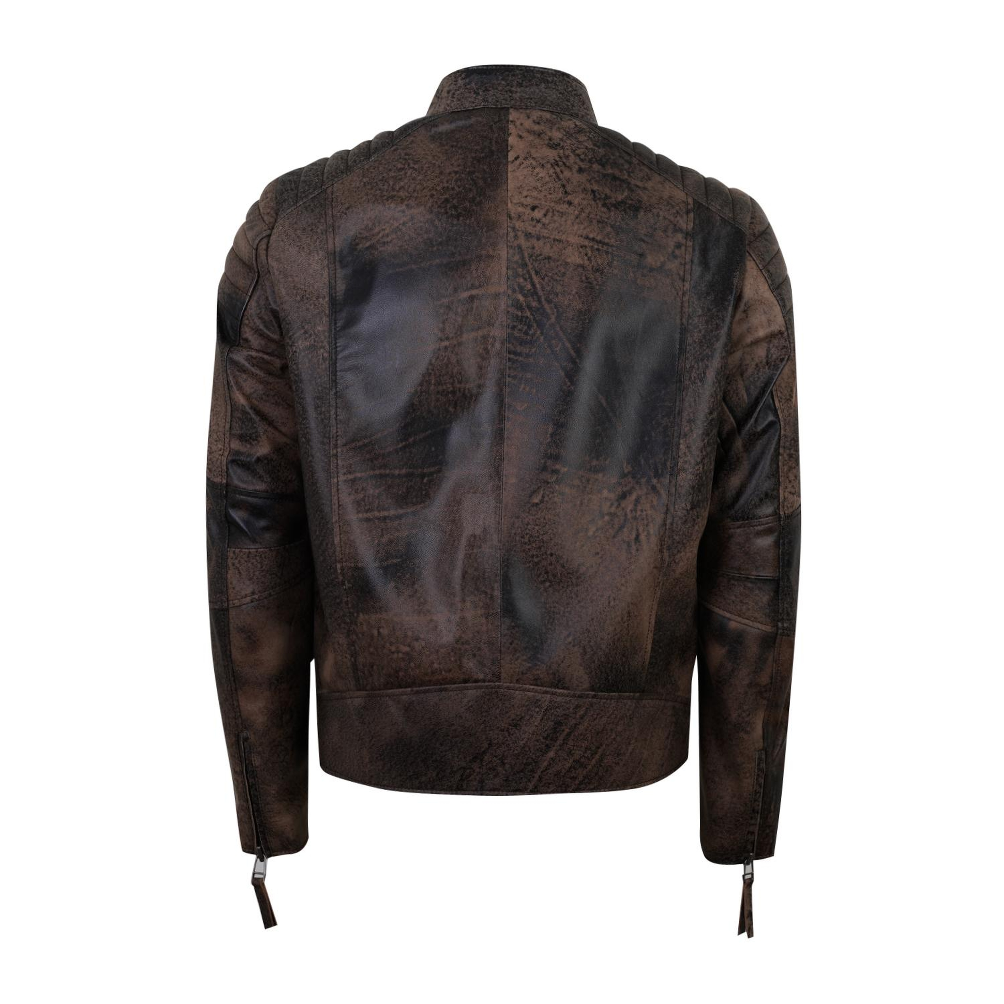 Nancy Kahve Erkek Vintage Deri Mont