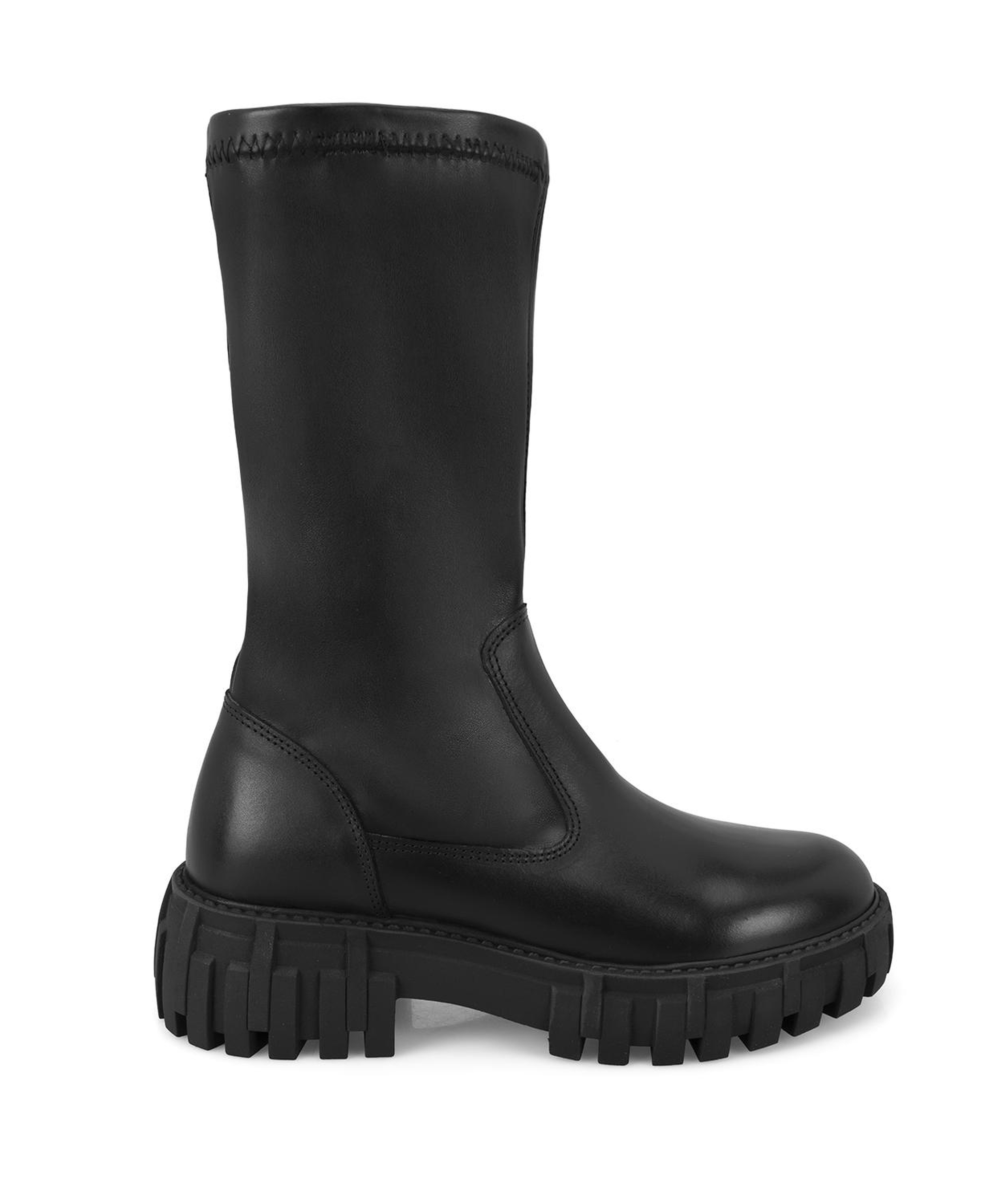 Kadın Siyah Deri Bot