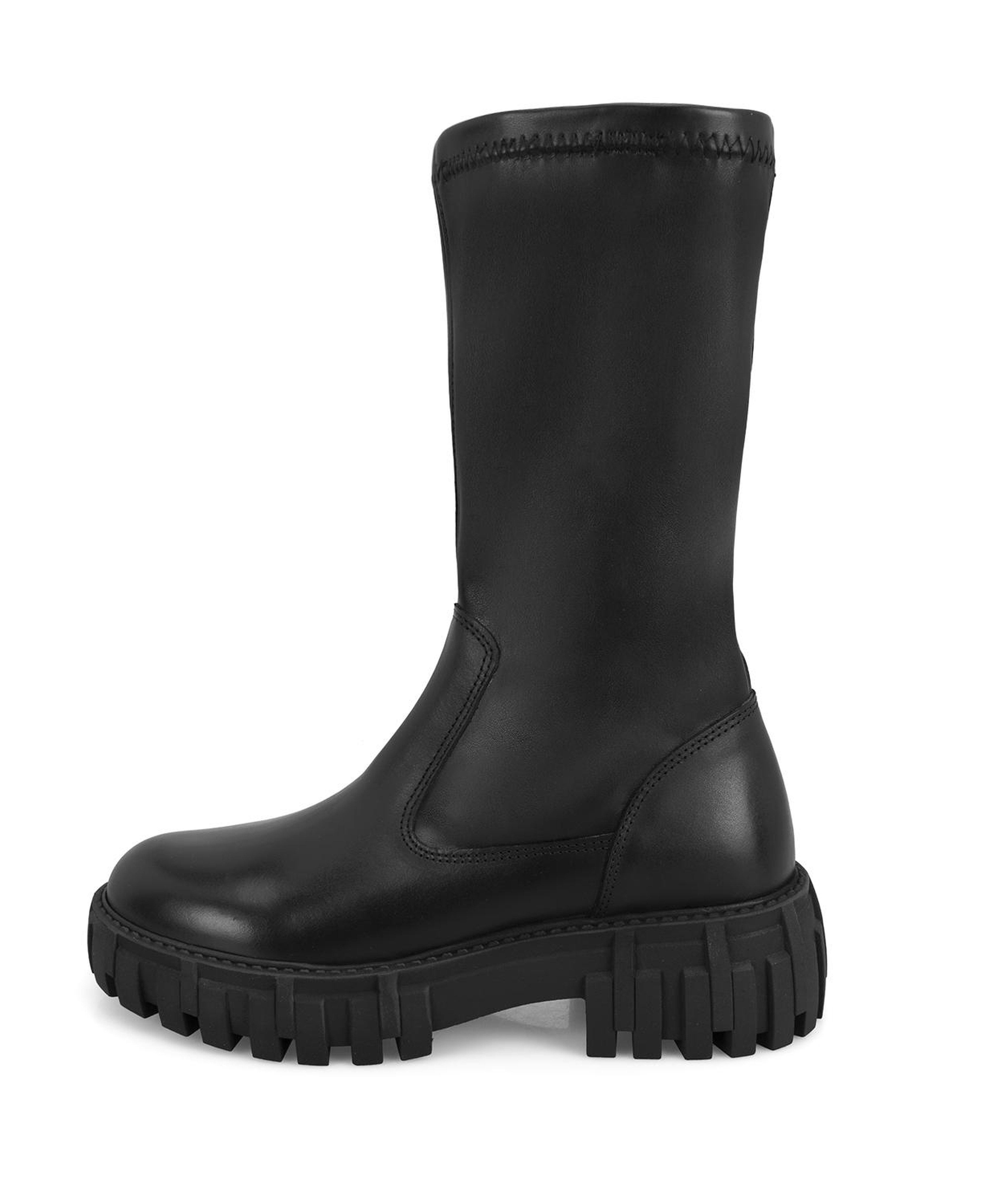 Kadın Siyah Deri Bot