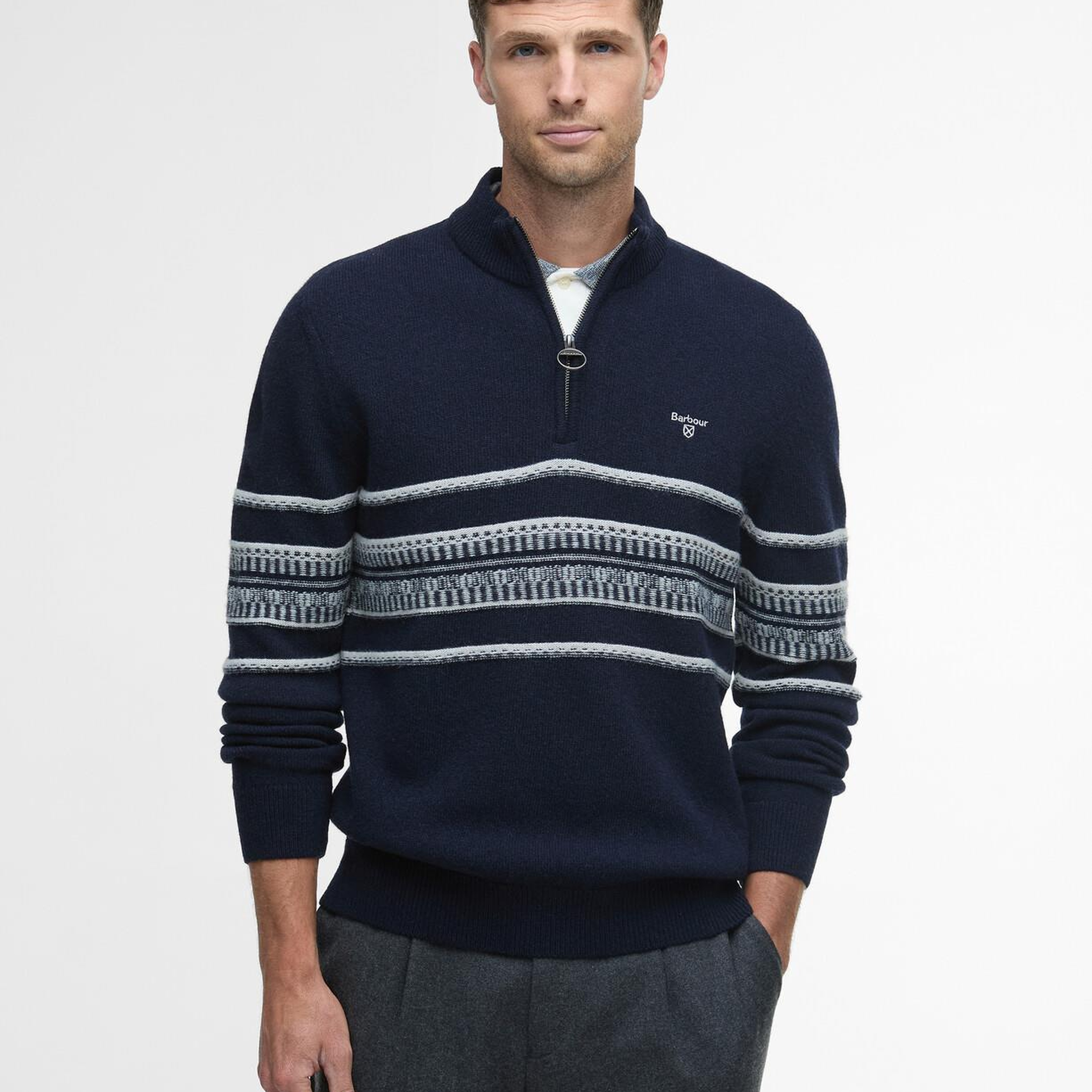 Barbour Kepwick Yarım Fermuarlı Kazak