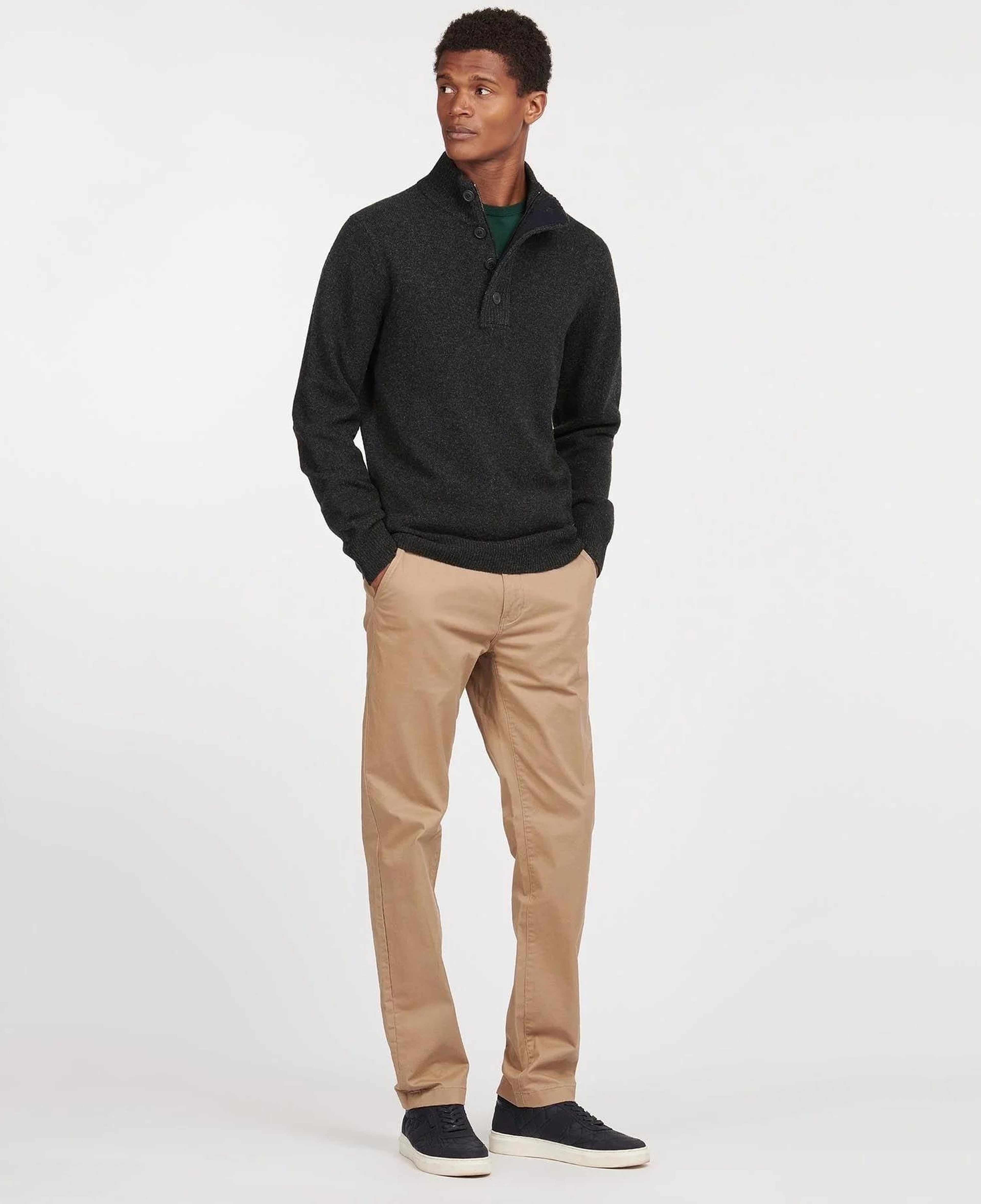 Barbour Patch Half Zip Kazak