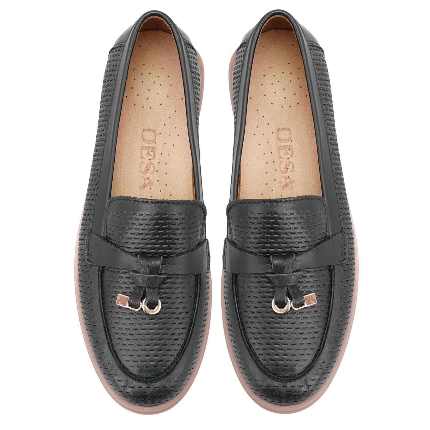 Kadın Siyah Deri Günlük Ayakkabı