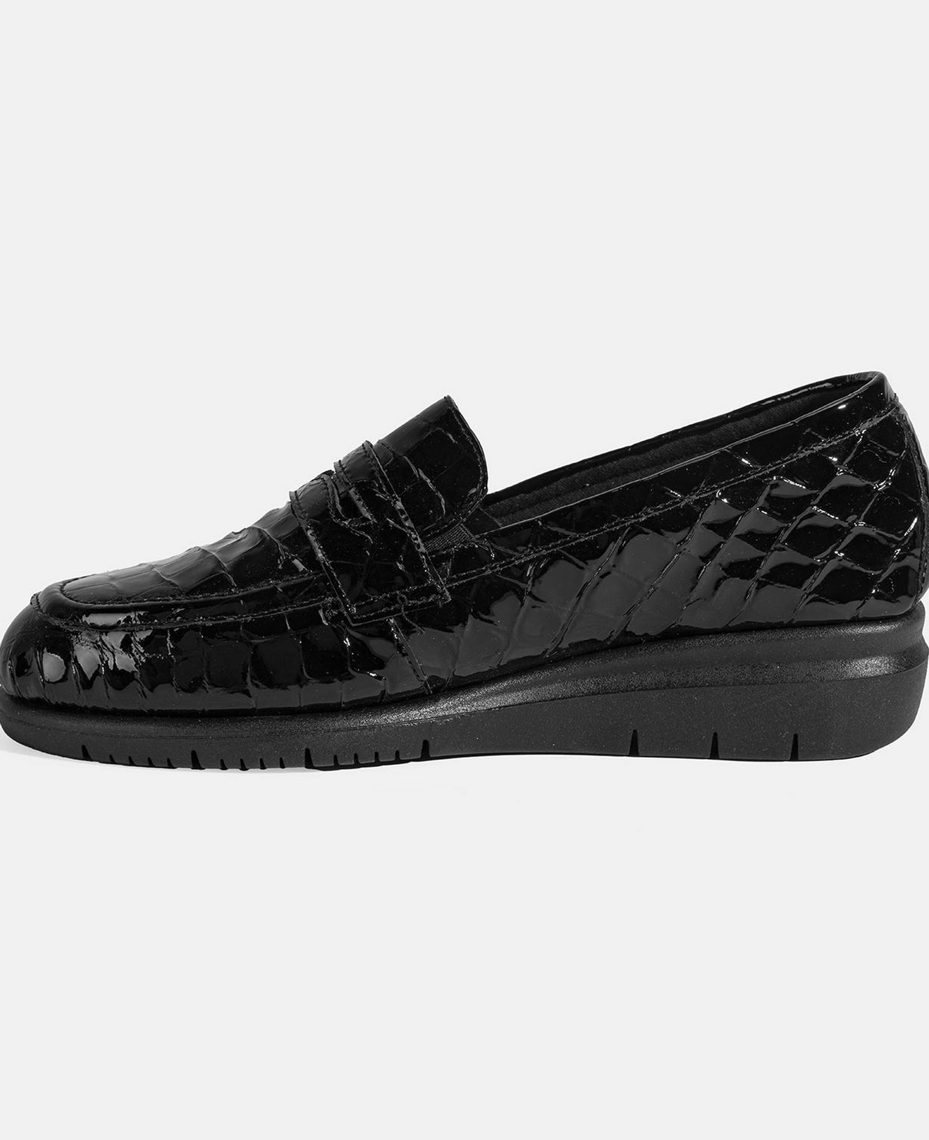 Kadın Siyah DesaComfort Dolgu Topuklu Deri Ayakkabı