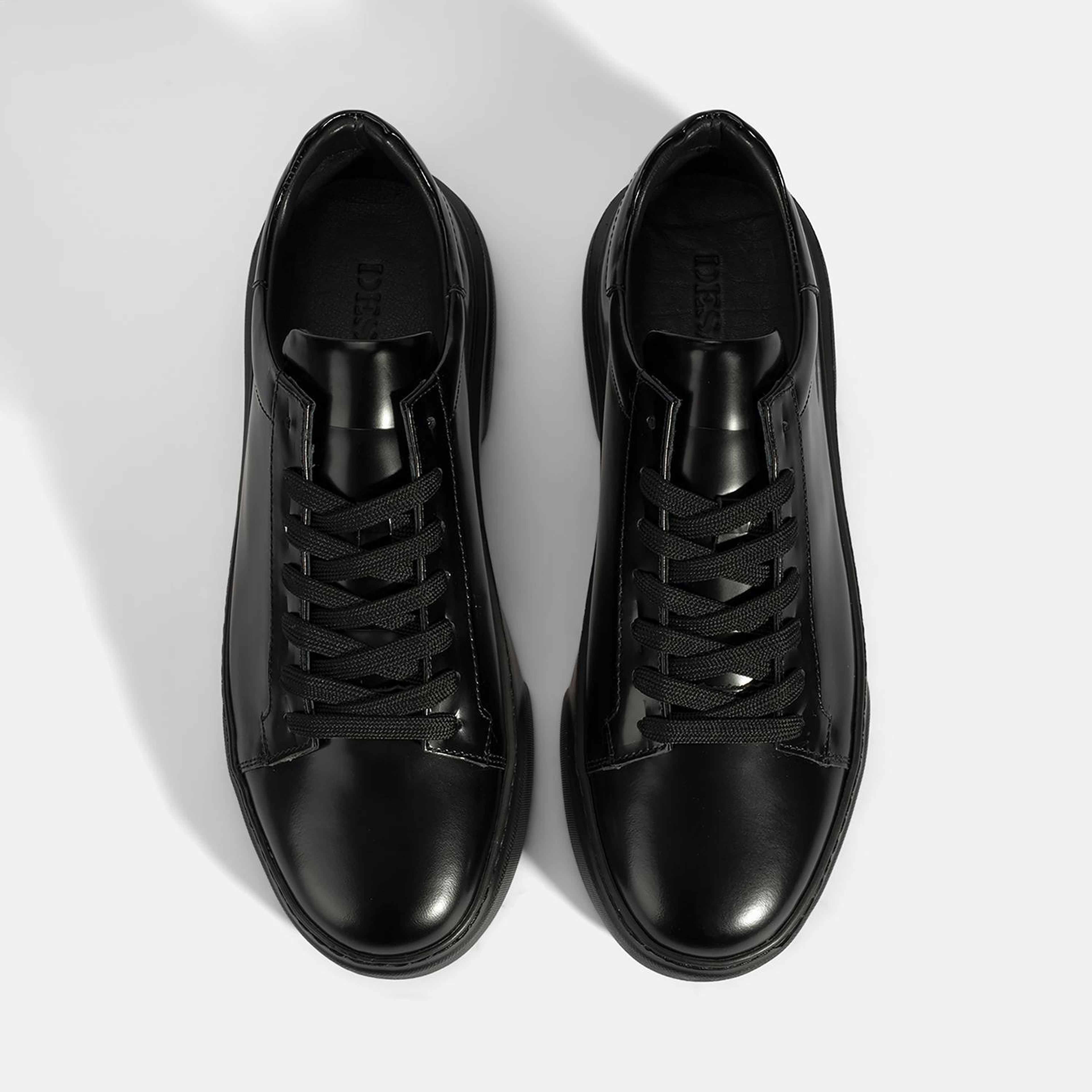 Erkek Siyah Bağcıklı Deri Günlük Ayakkabı