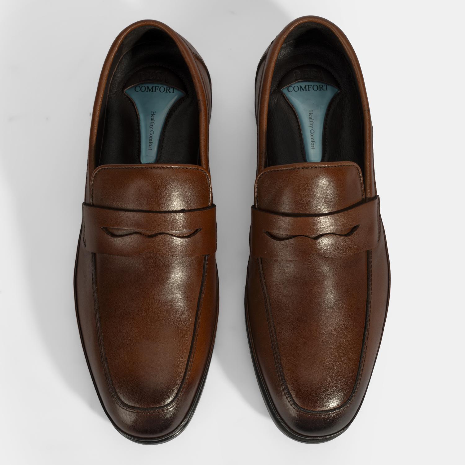 Erkek Taba DesaComfort Deri Loafer