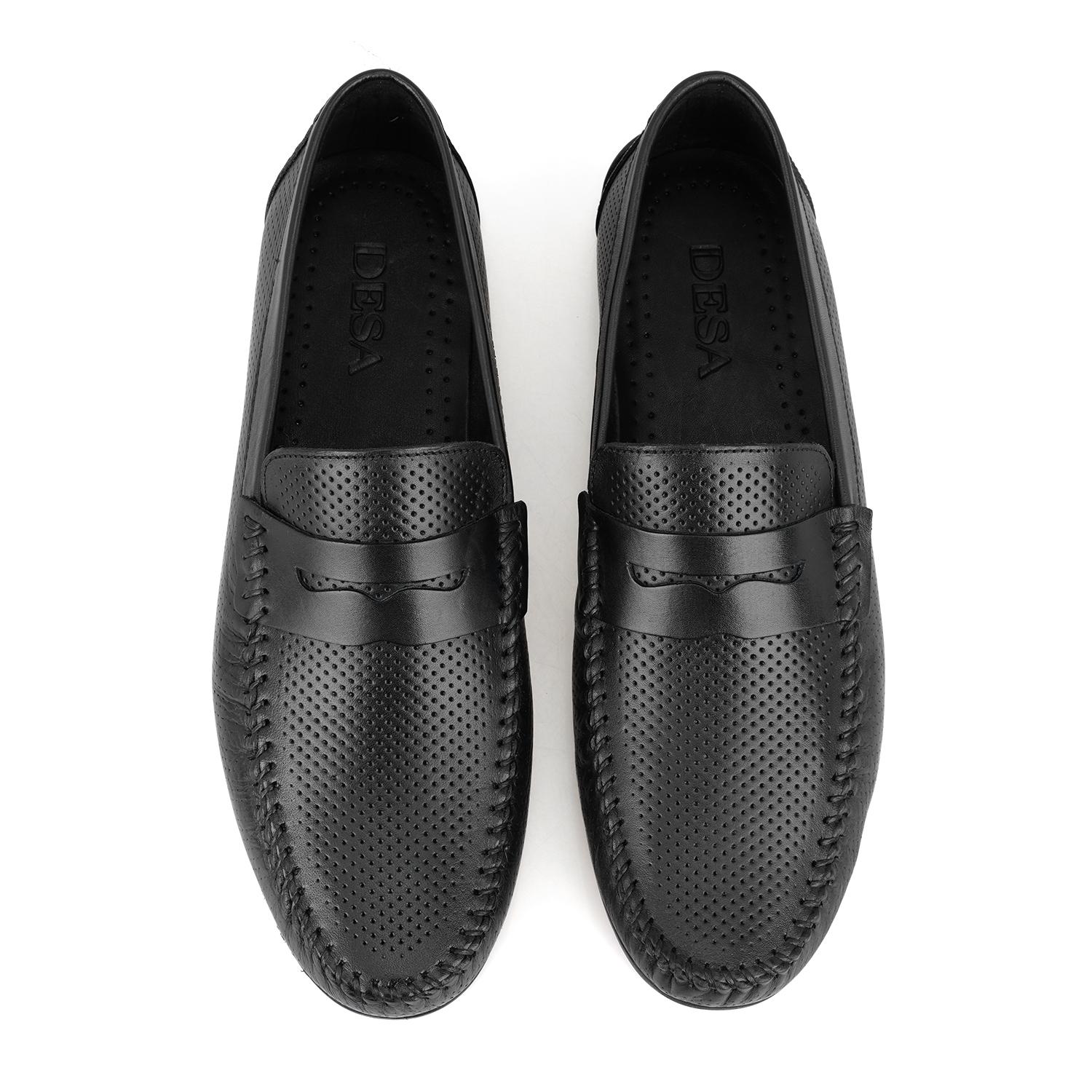 Daniel Siyah Erkek Deri Loafer