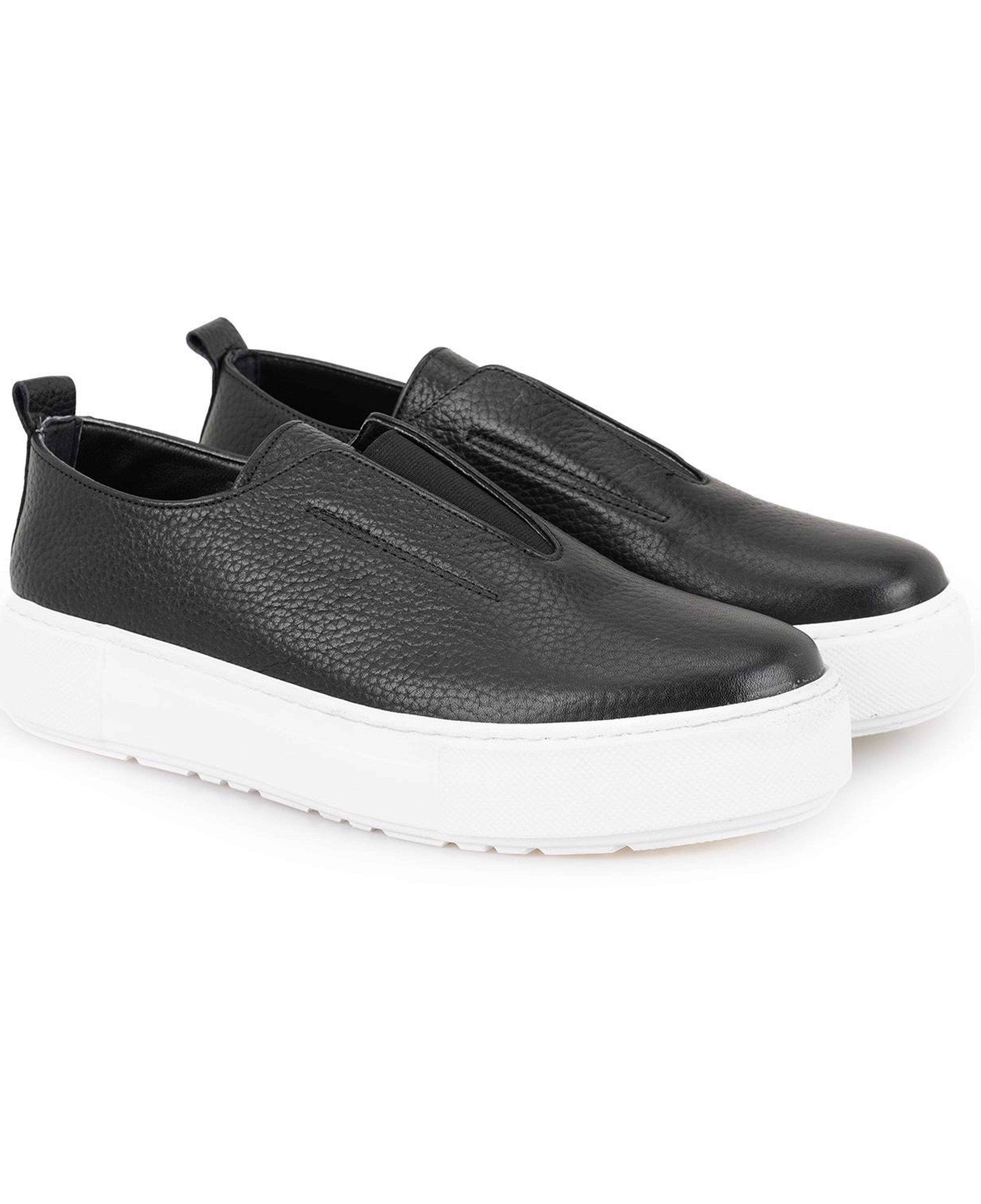 Kadın Siyah Deri Spor Ayakkabı