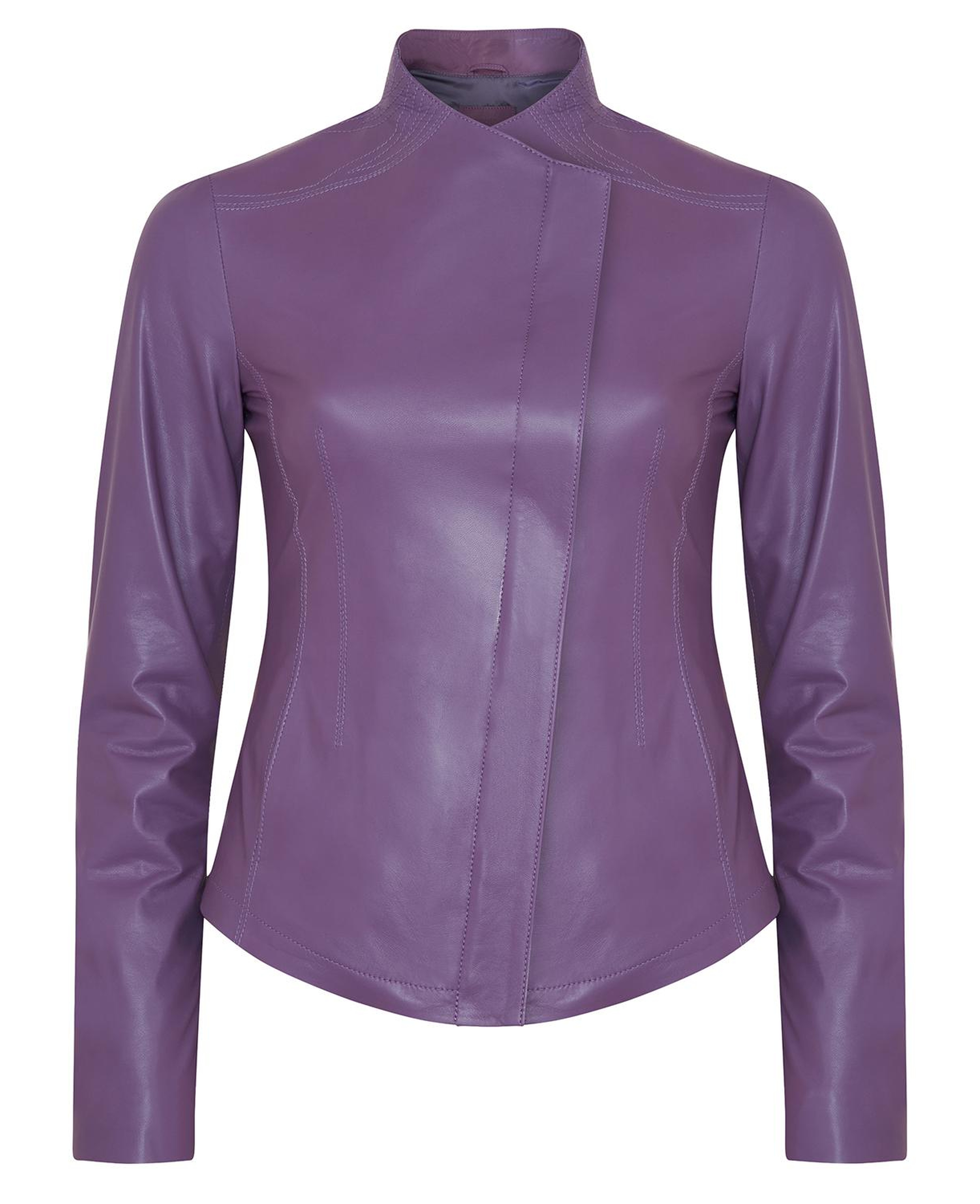 Carel Lila Kadın Deri Ceket