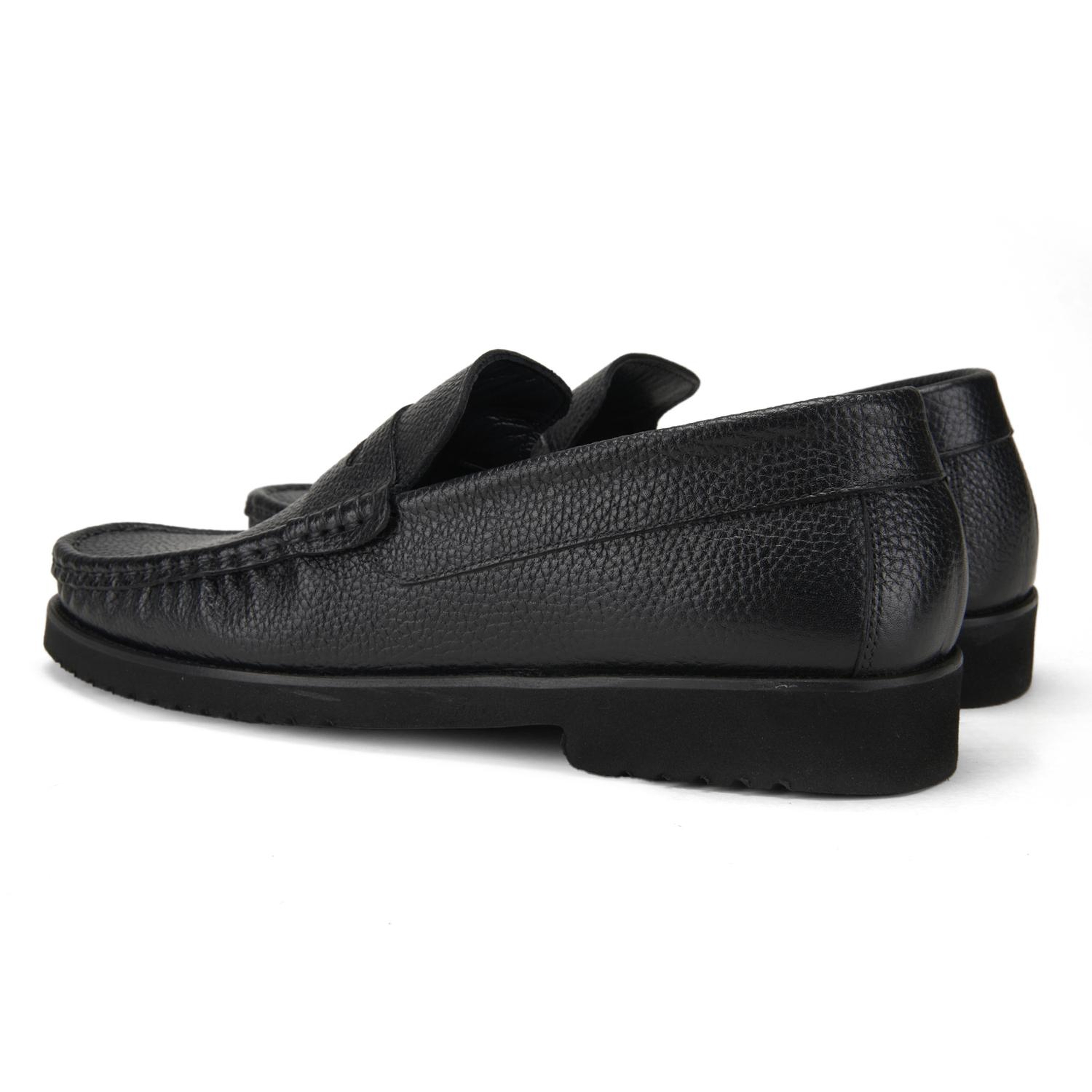 Rahel Siyah Erkek Günlük Deri Ayakkabı