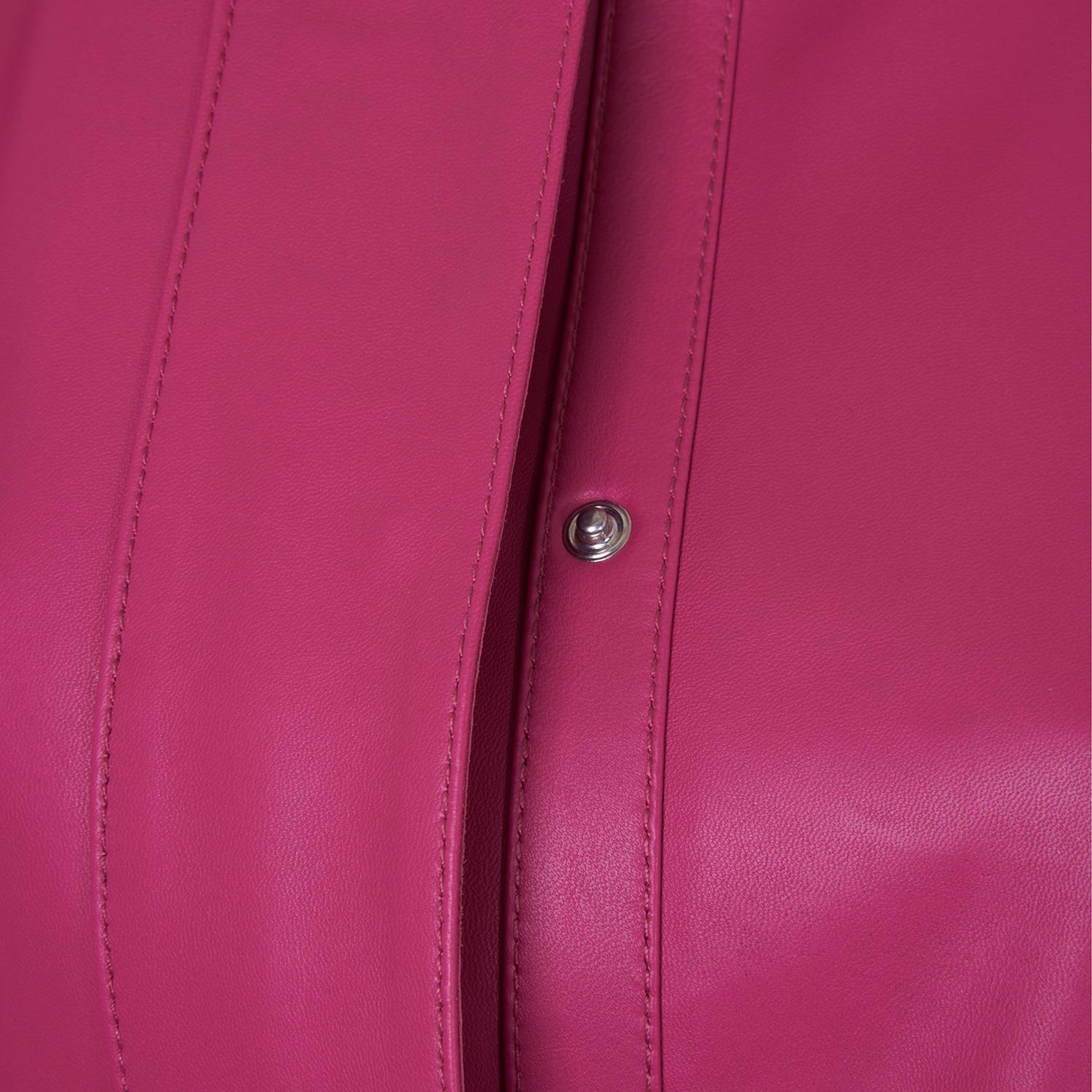 Maura Pembe Kadın Deri Ceket