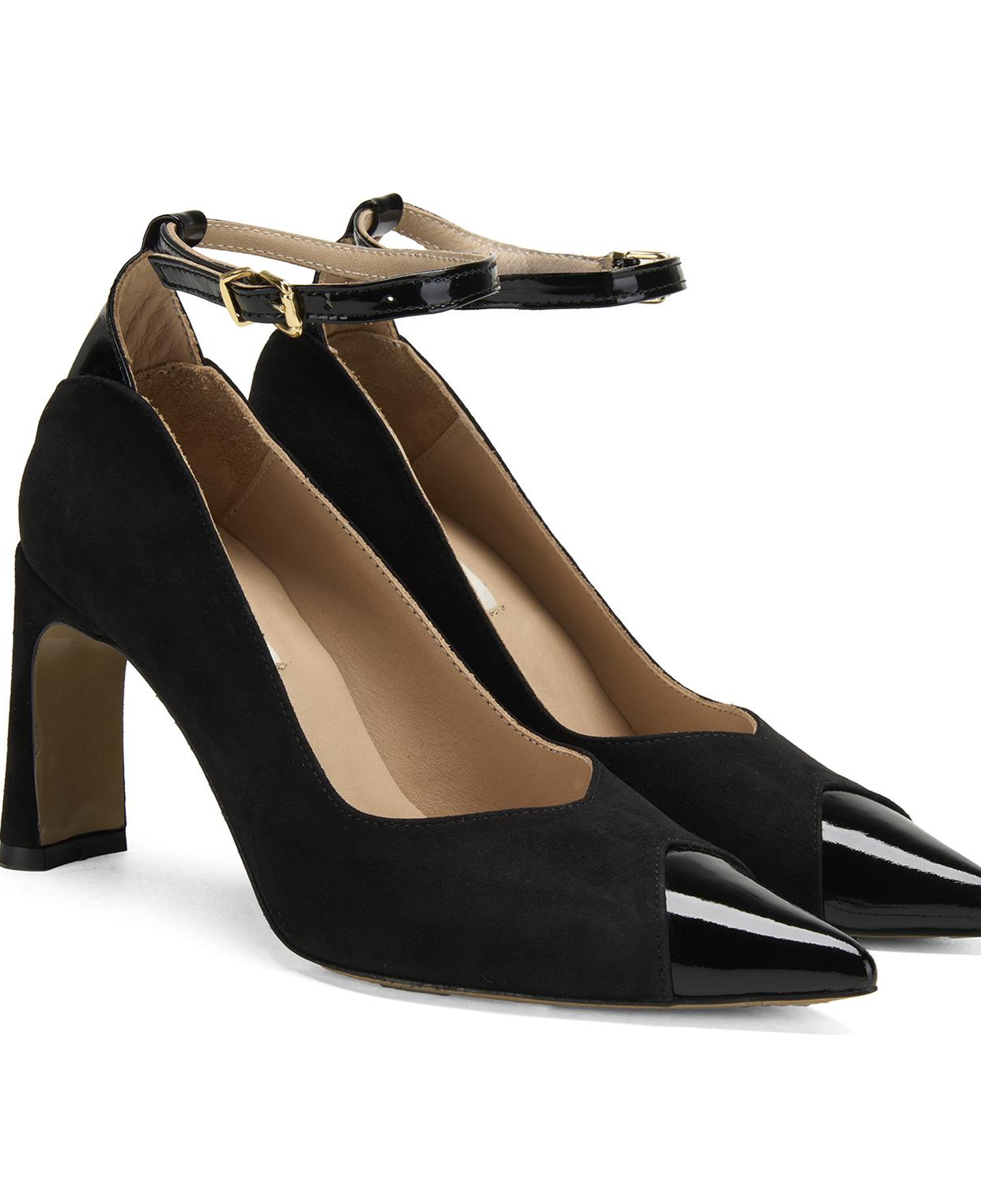 Kadın Siyah Süet Topuklu Abiye Ayakkabı