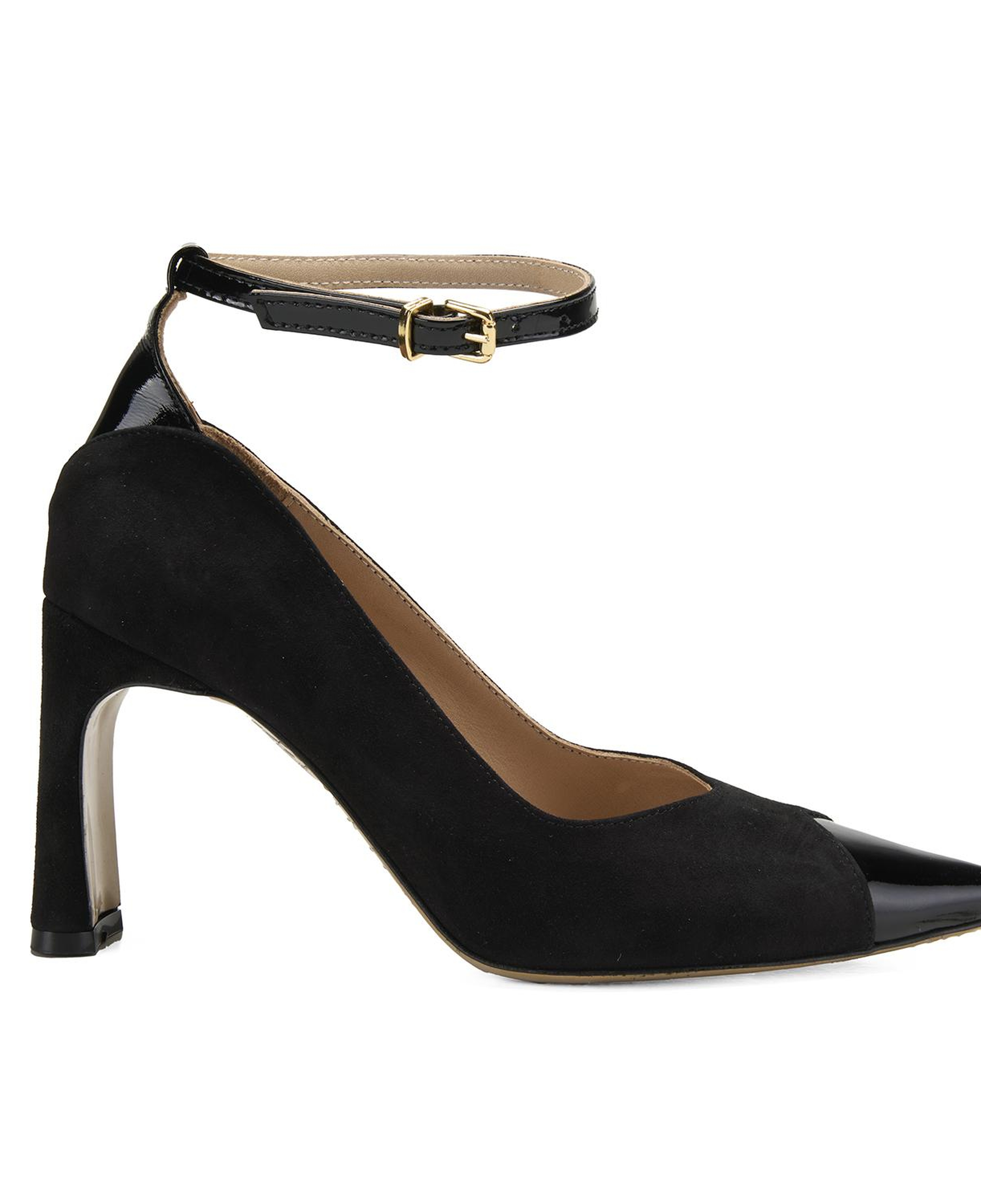 Kadın Siyah Süet Topuklu Abiye Ayakkabı