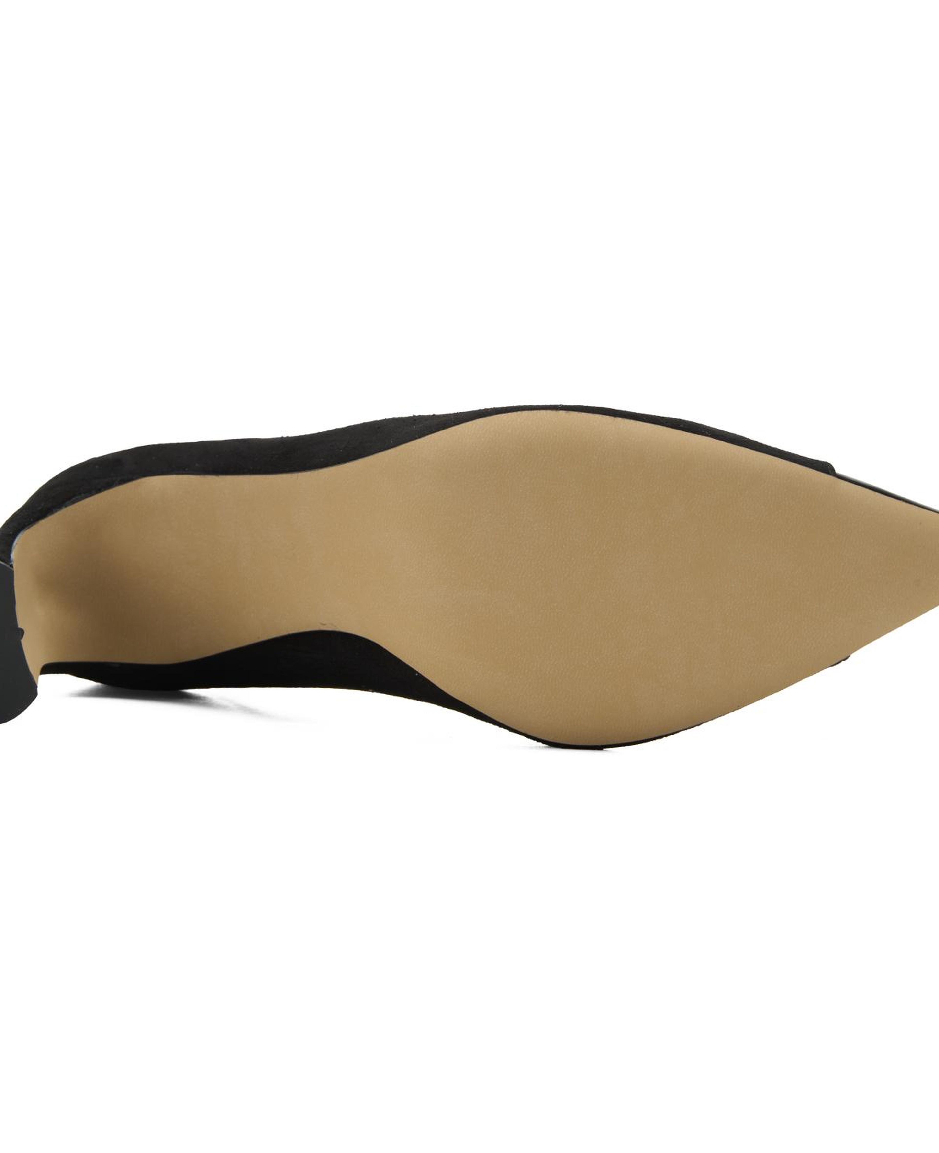 Kadın Siyah Süet Topuklu Abiye Ayakkabı