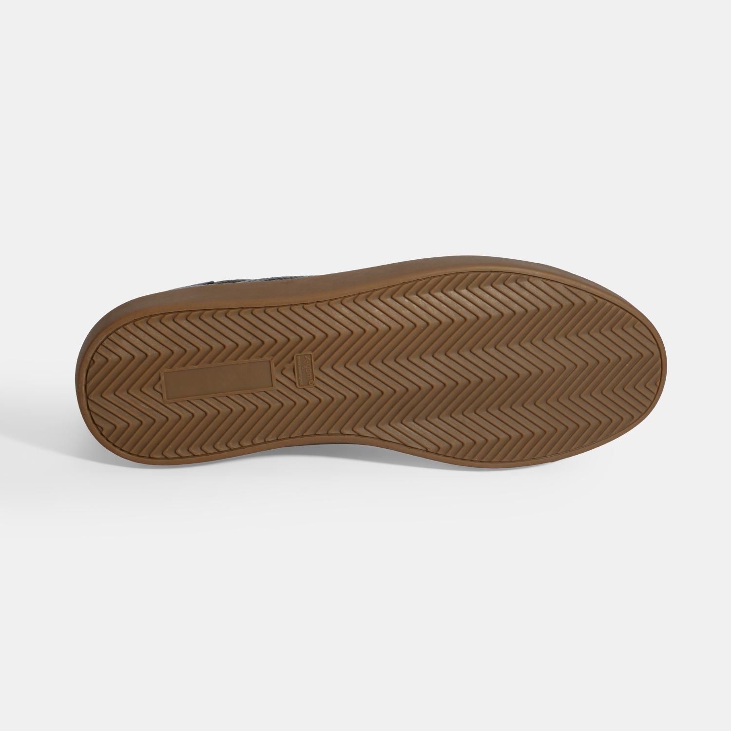 Erkek Lacivert Bağcıklı Deri Günlük Ayakkabı