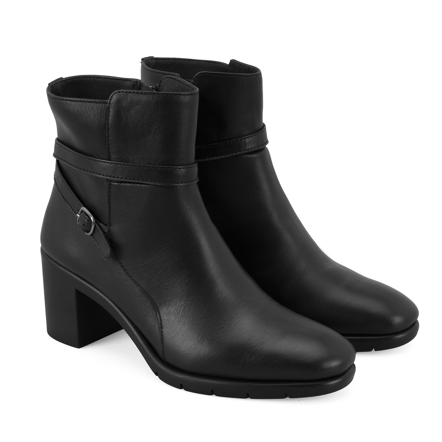 Hallie Siyah Kadın DesaComfort Topuklu Deri Bot