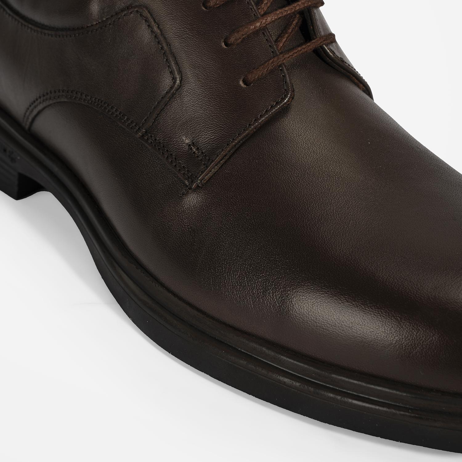 Erkek Kahve Klasik Deri Ayakkabı