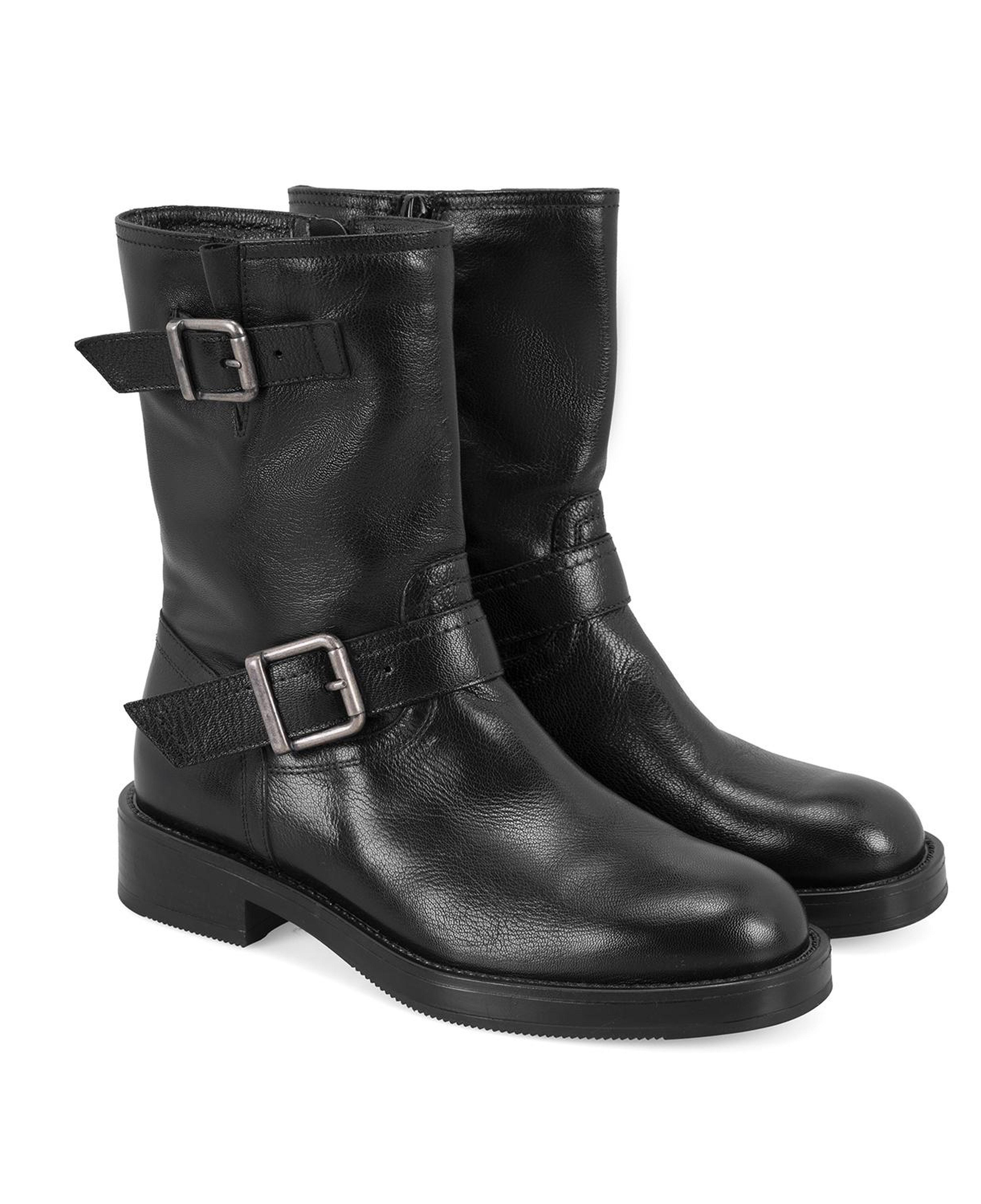 Kadın Siyah Kemer Aksesuarlı Kadın Bot
