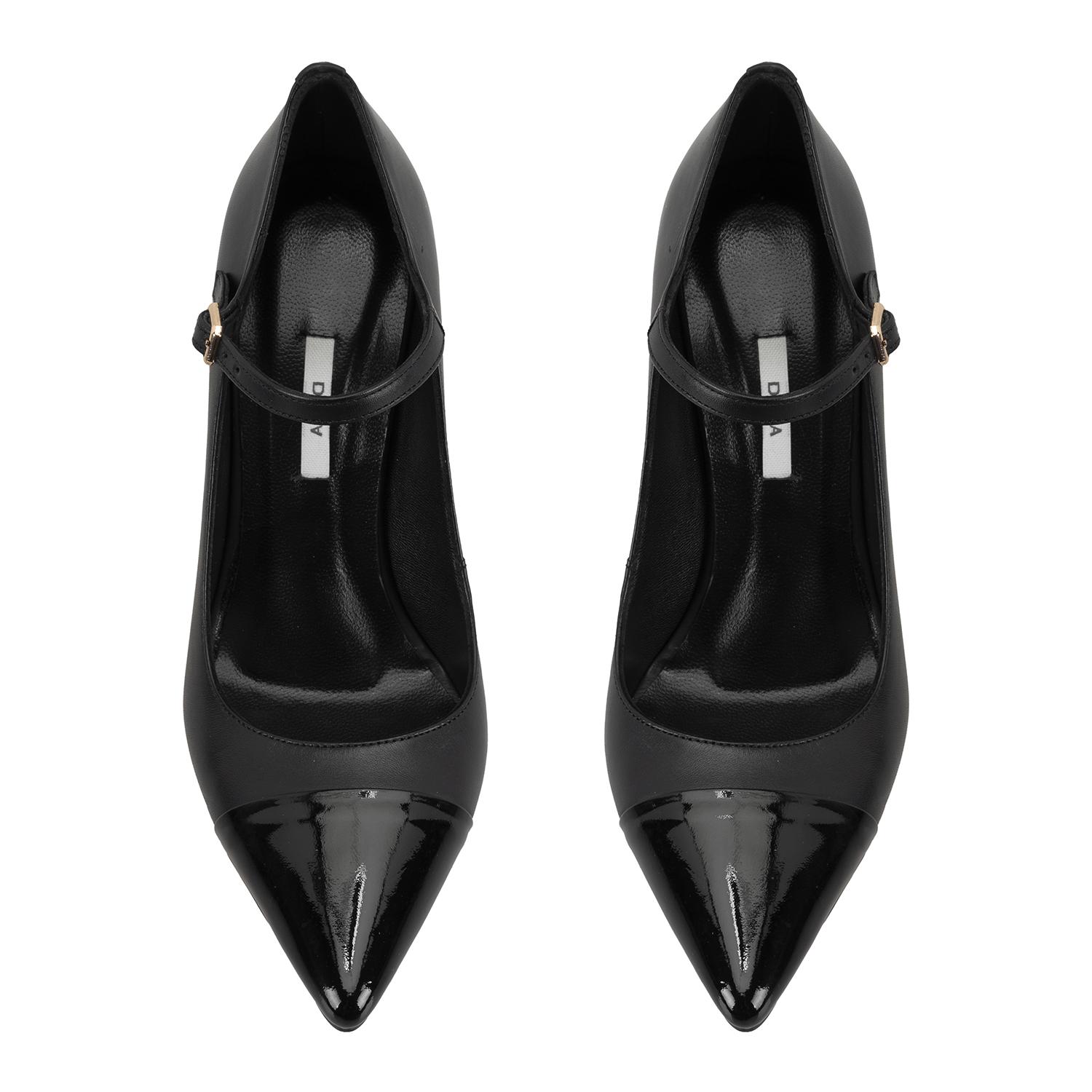 Kadın Siyah Deri Klasik Ayakkabı