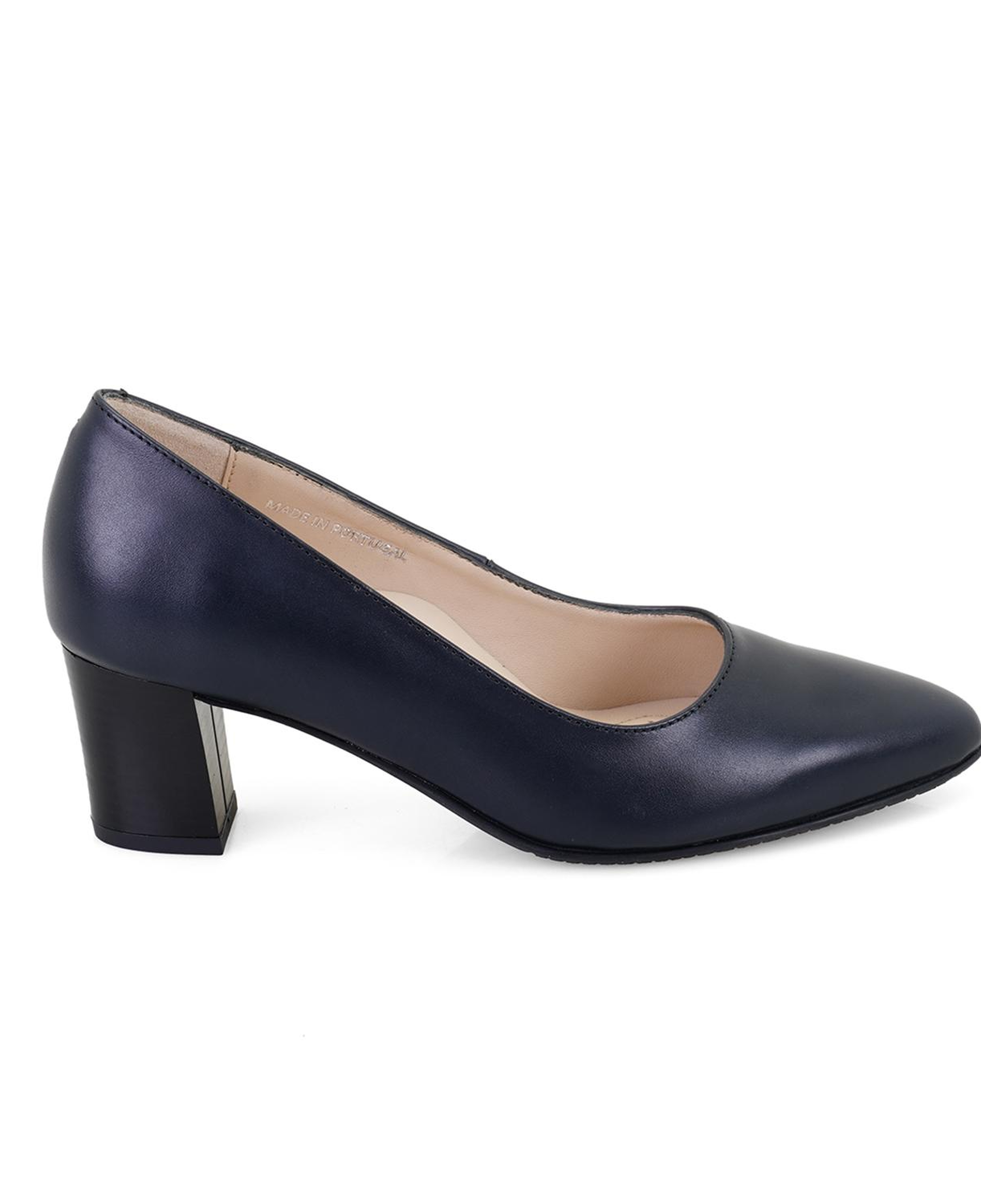 Kadın Lacivert DesaComfort Topuklu Deri Klasik Ayakkabı