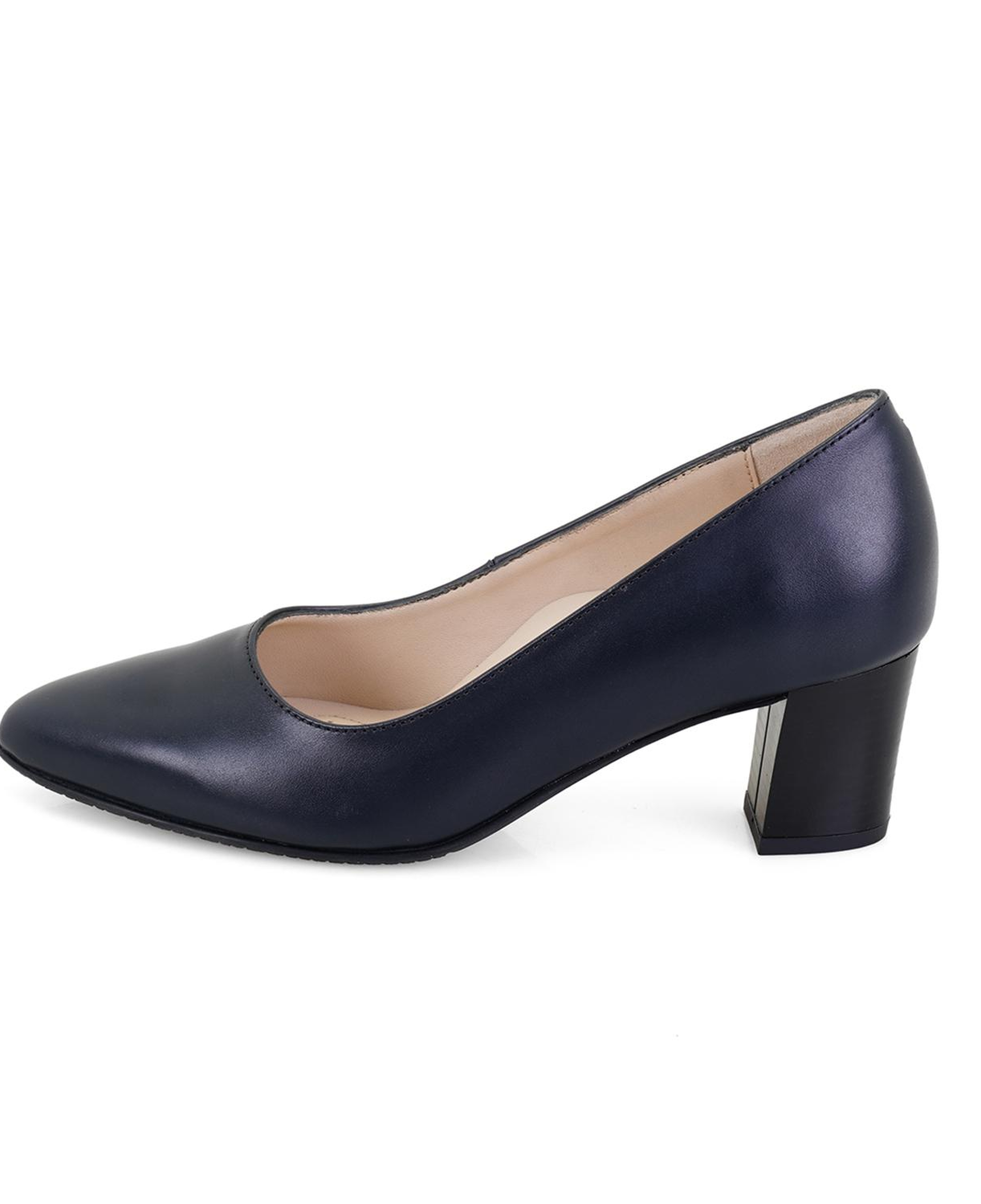 Kadın Lacivert DesaComfort Topuklu Deri Klasik Ayakkabı