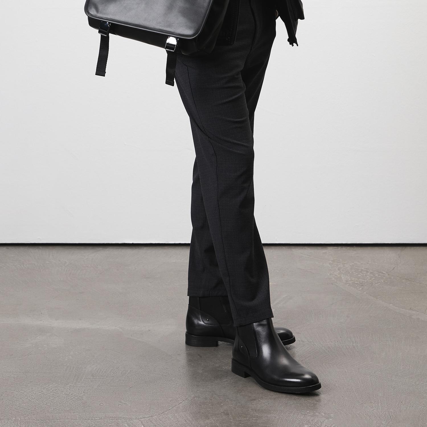 Calistane Siyah Erkek Deri Bot