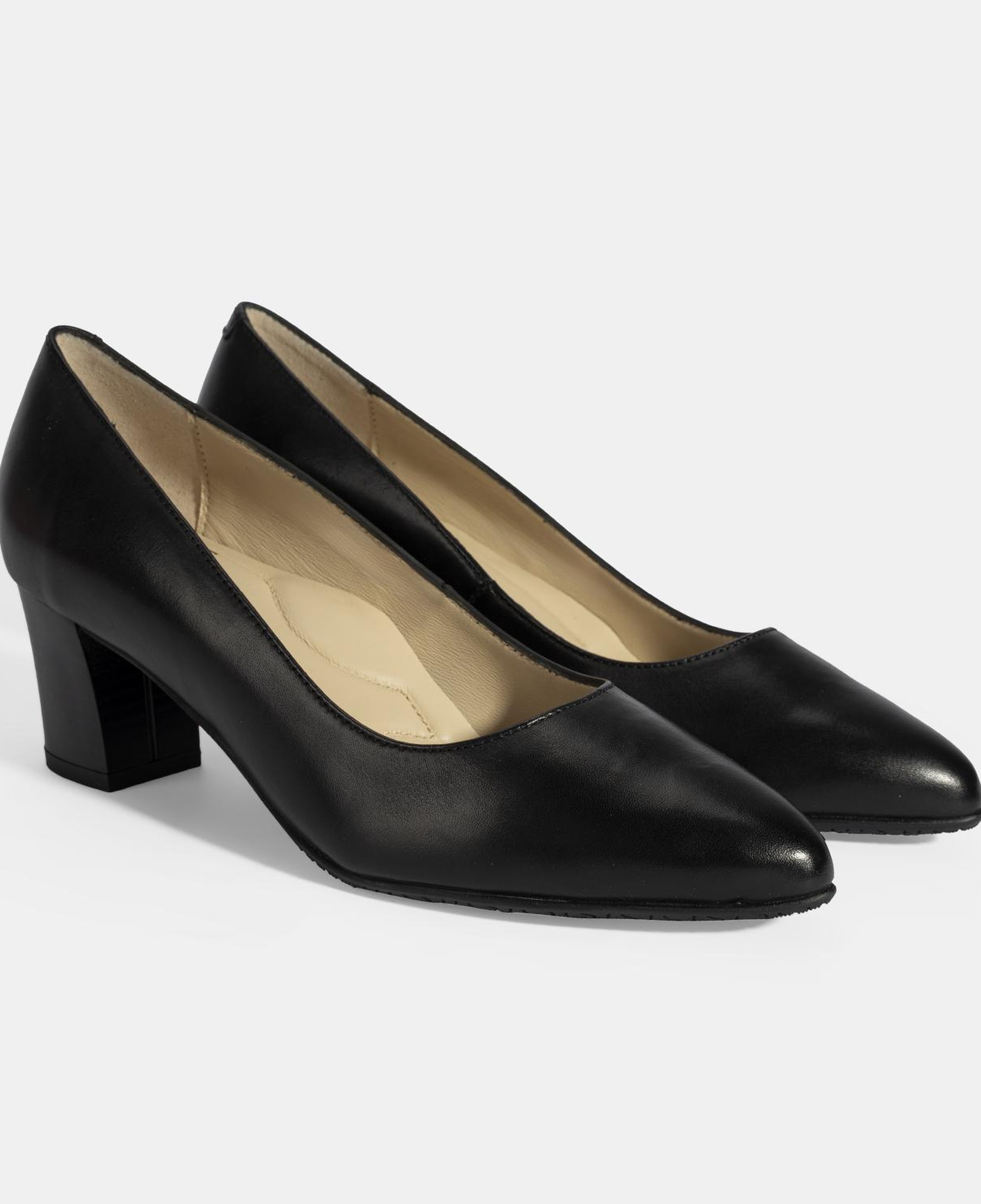 Kadın Siyah DesaComfort Topuklu Deri Ayakkabı