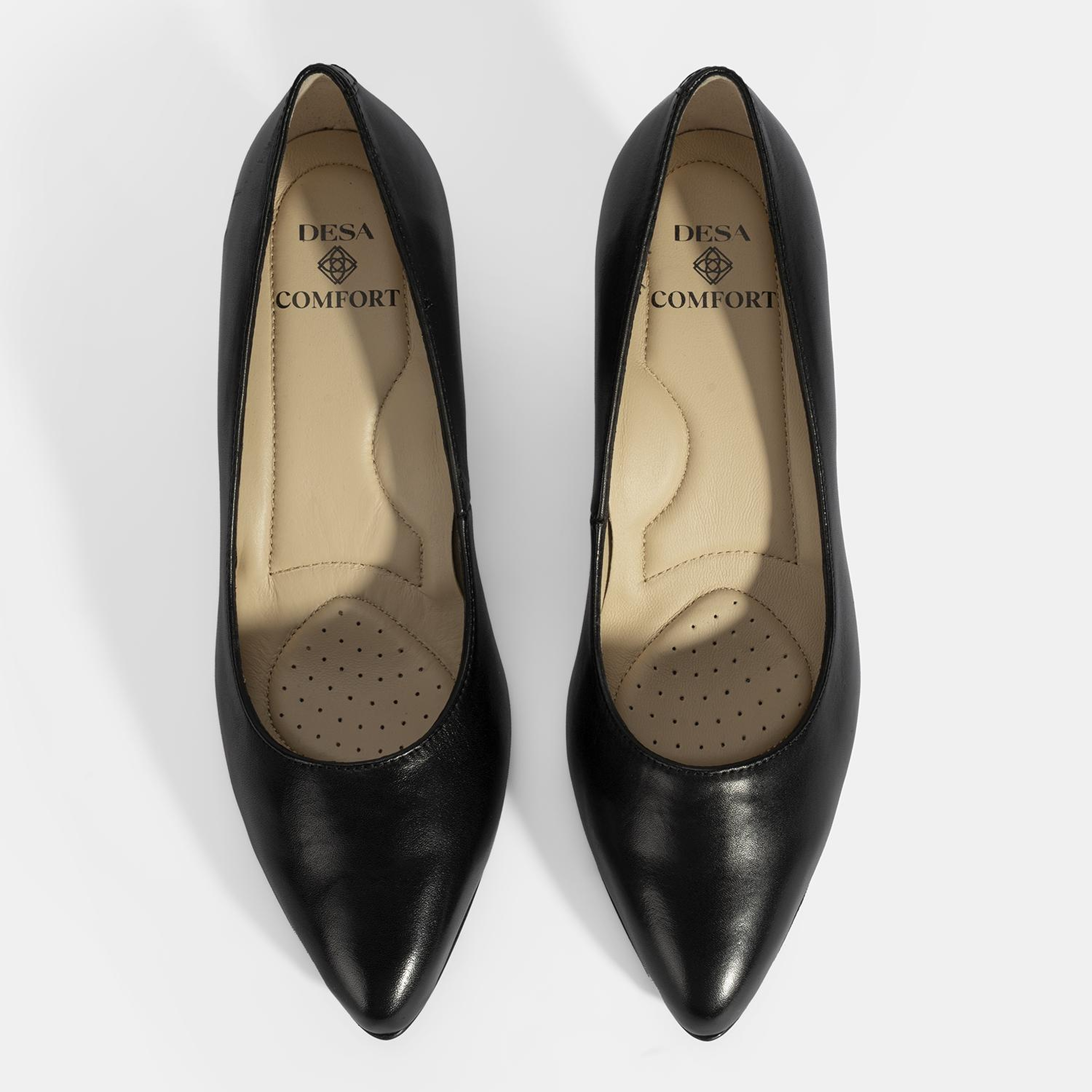 Kadın Siyah DesaComfort Topuklu Deri Ayakkabı