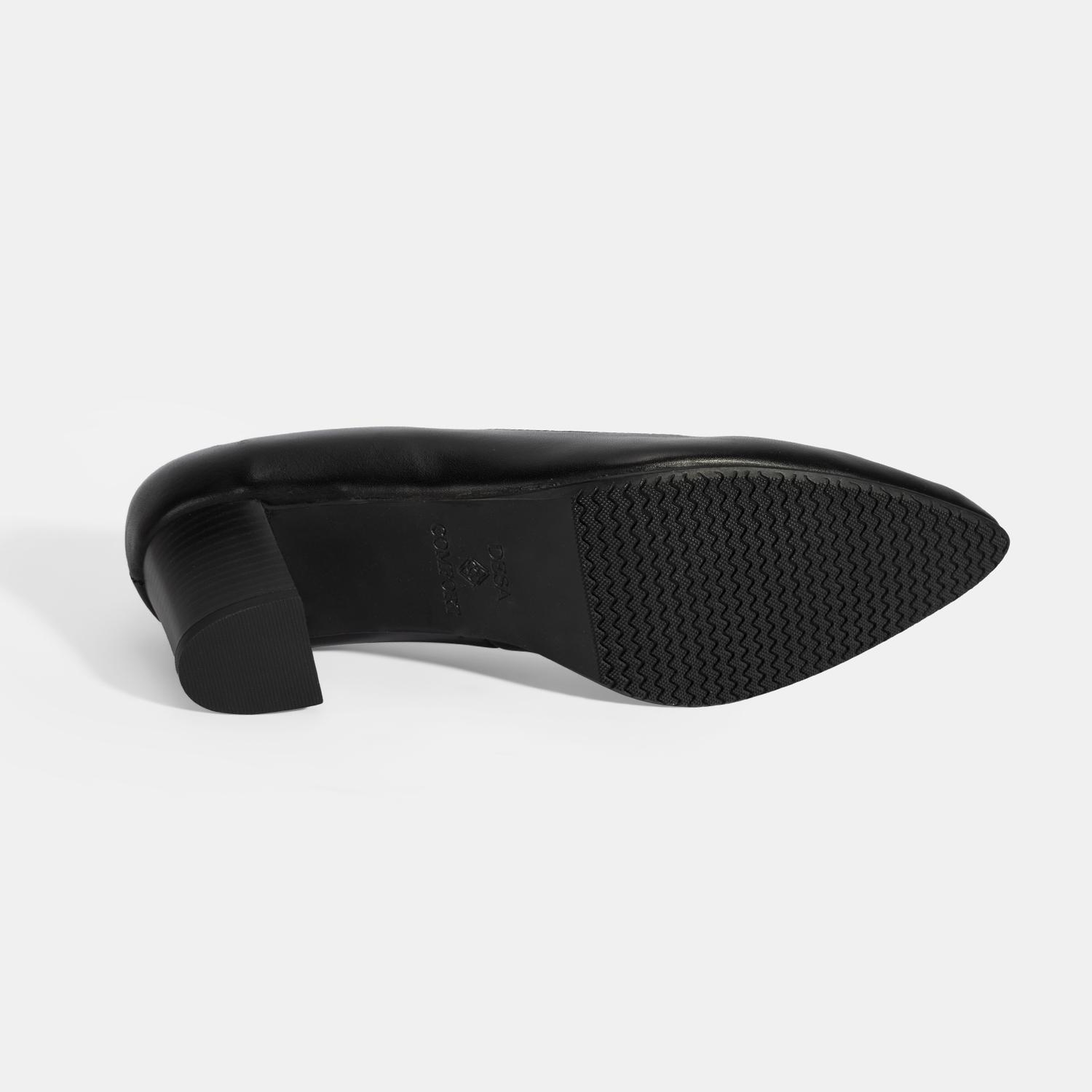 Kadın Siyah DesaComfort Topuklu Deri Ayakkabı