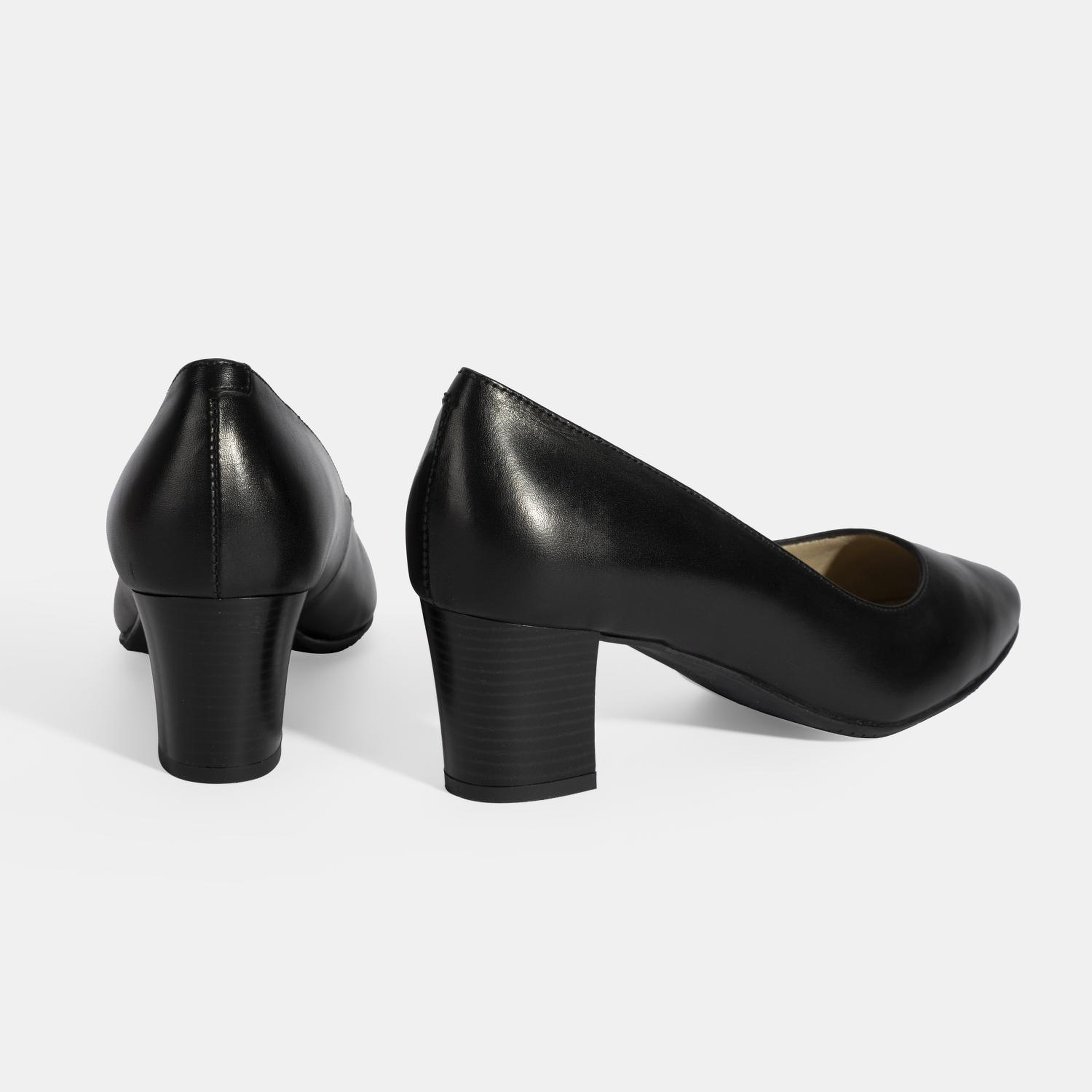 Kadın Siyah DesaComfort Topuklu Deri Ayakkabı