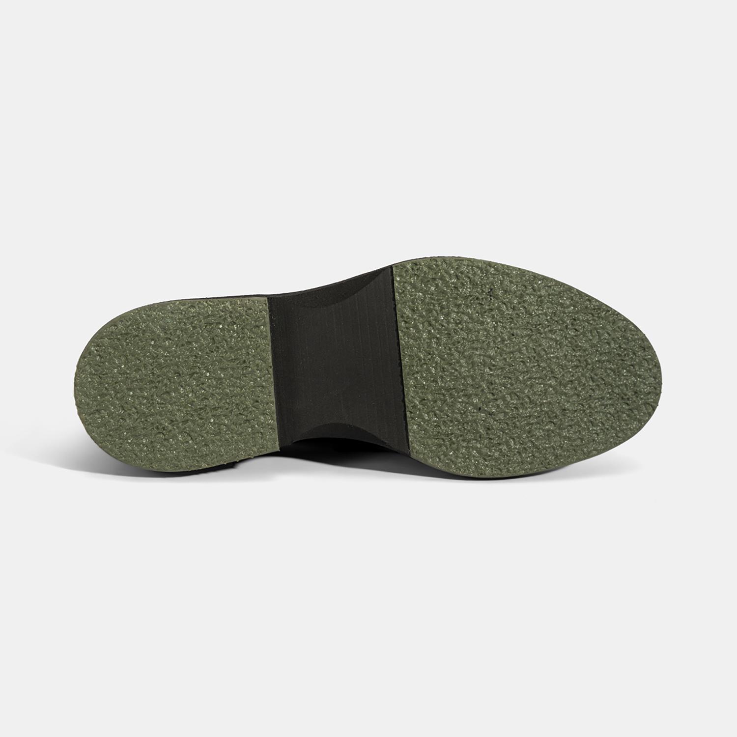 Erkek Kahve Kroko Baskılı Deri Loafer