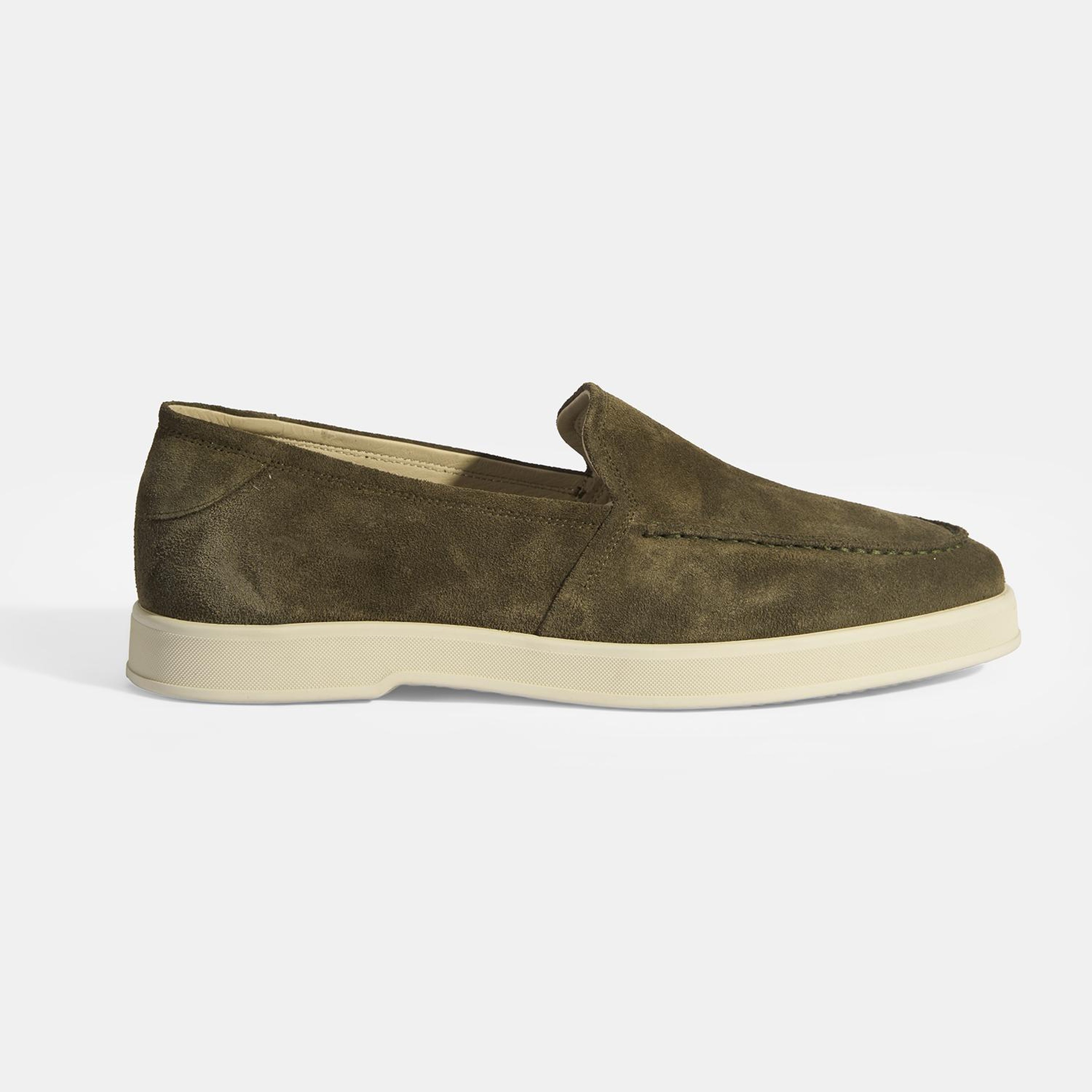 Peraleda Haki Erkek Slip-On Süet Loafer