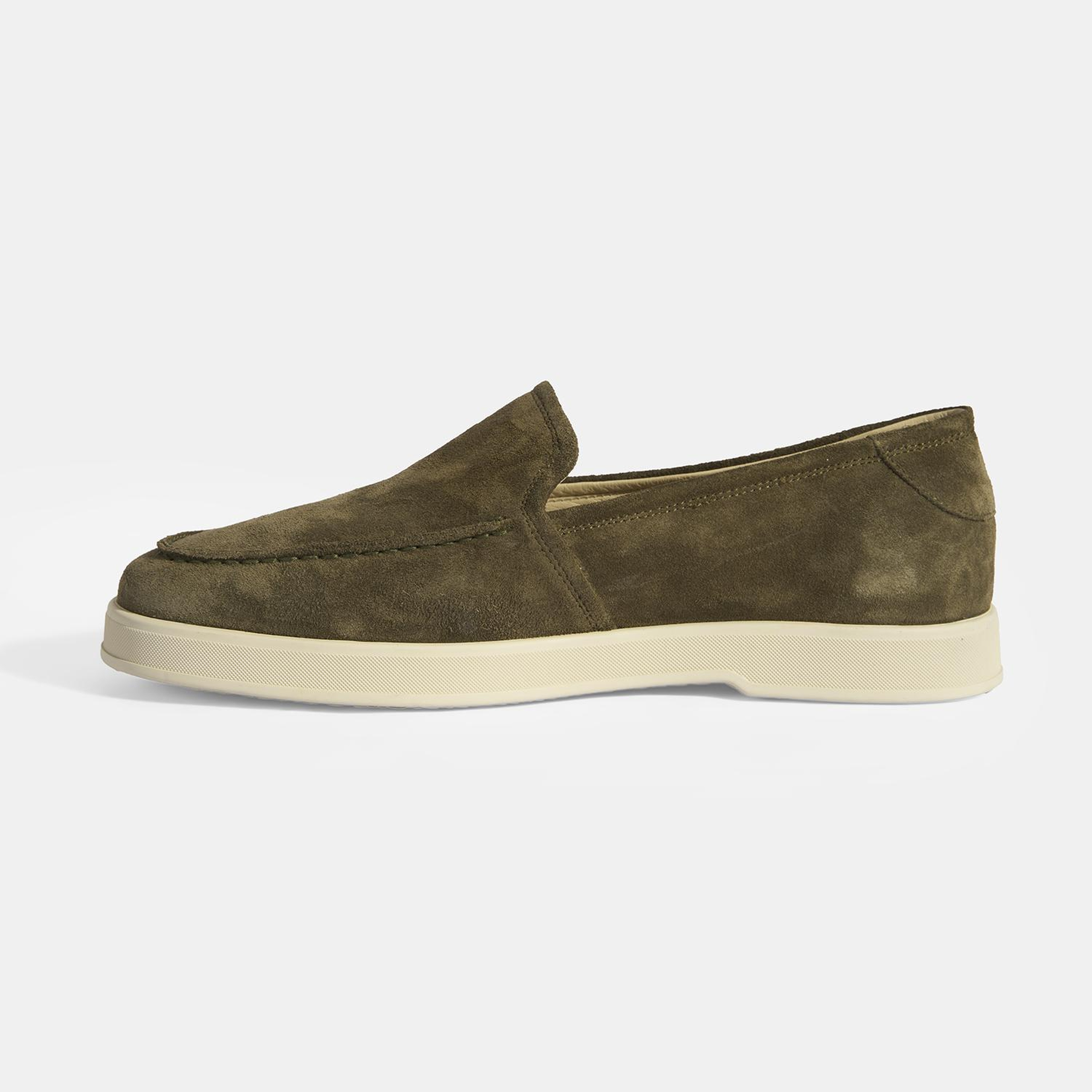 Peraleda Haki Erkek Slip-On Süet Loafer
