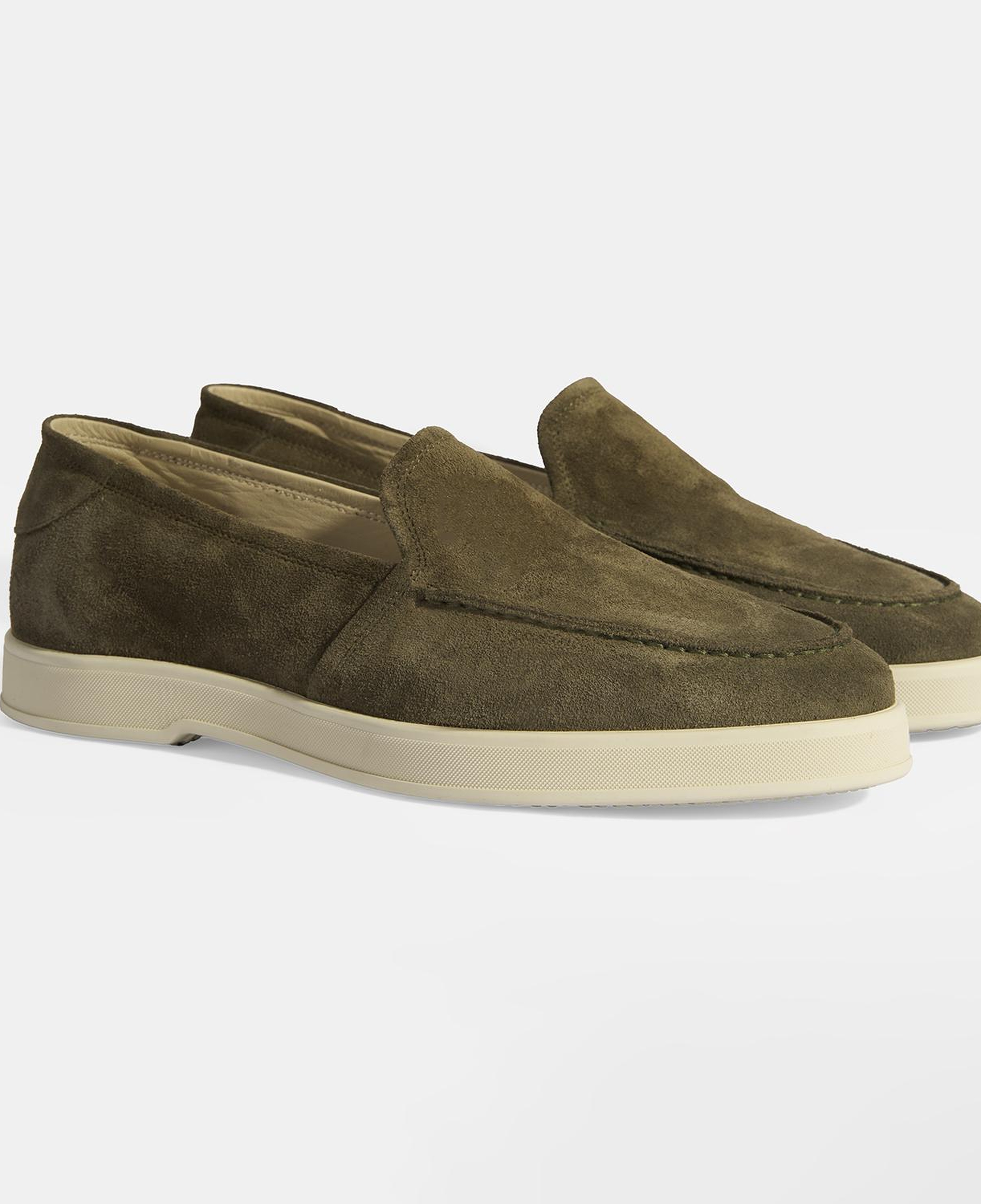 Peraleda Haki Erkek Slip-On Süet Loafer