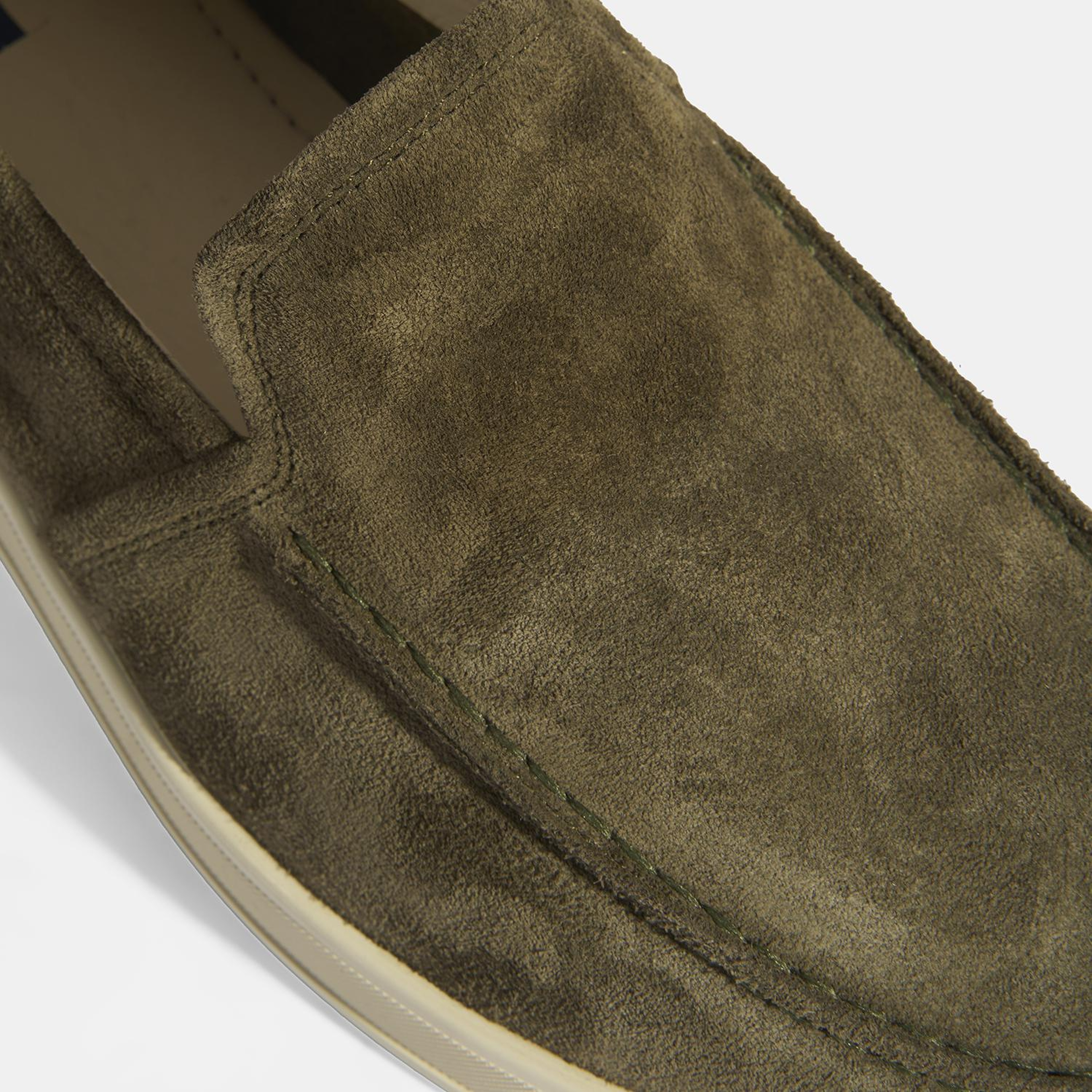 Peraleda Haki Erkek Slip-On Süet Loafer