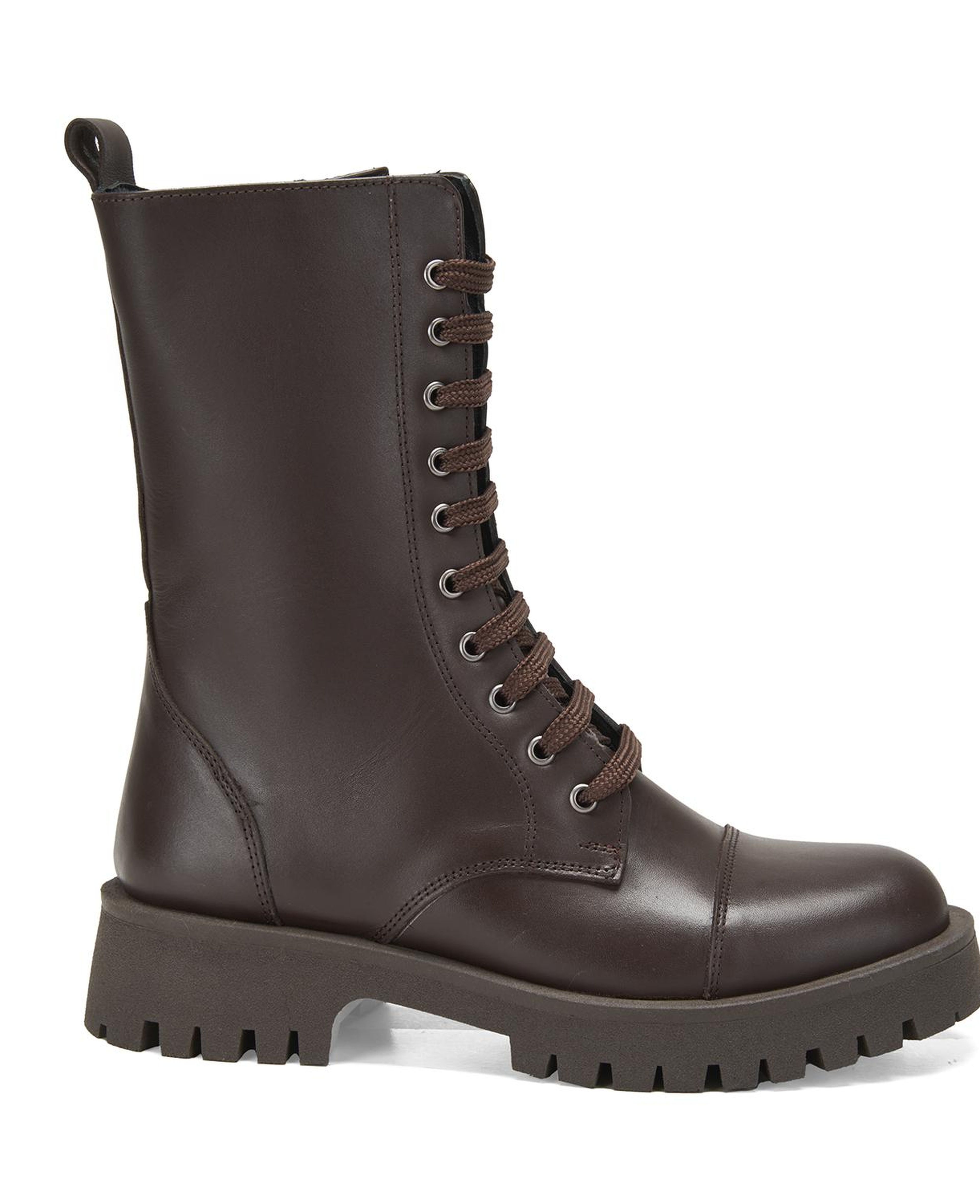 Kadın Kahve Deri Bot