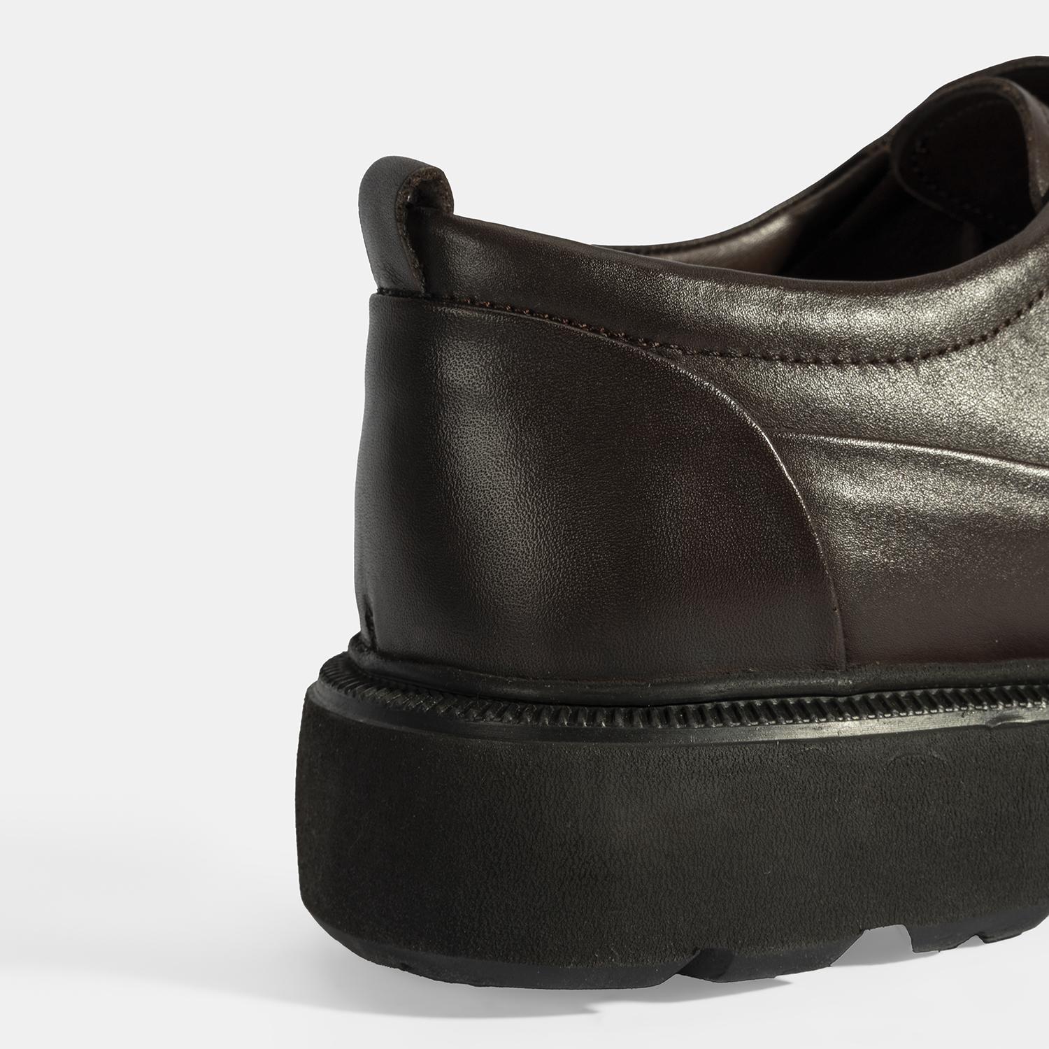 Erkek Kahve Bağcıklı Klasik Ayakkabı