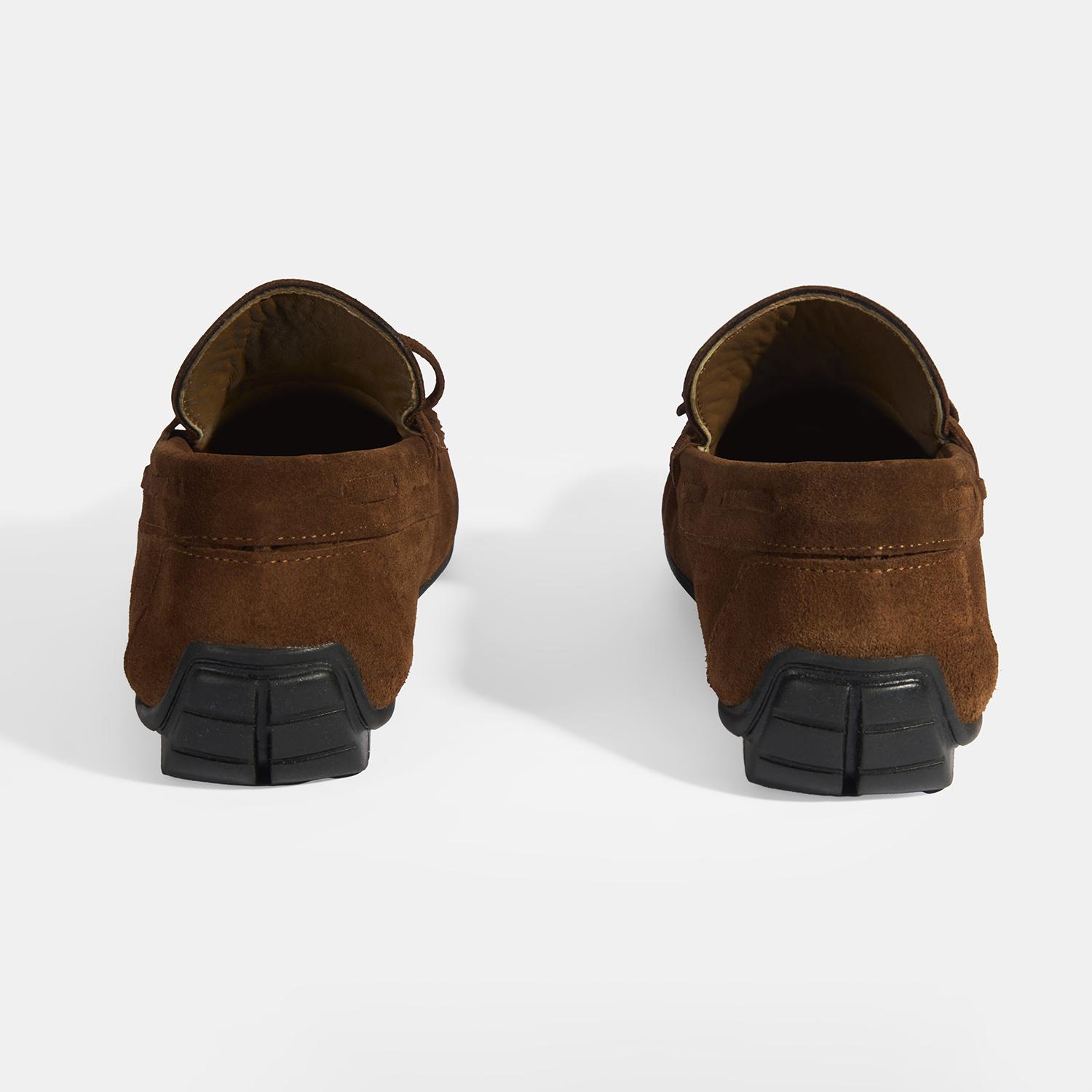 Calandra Taba Erkek Bağcık Detaylı Slip-On Süet Loafer