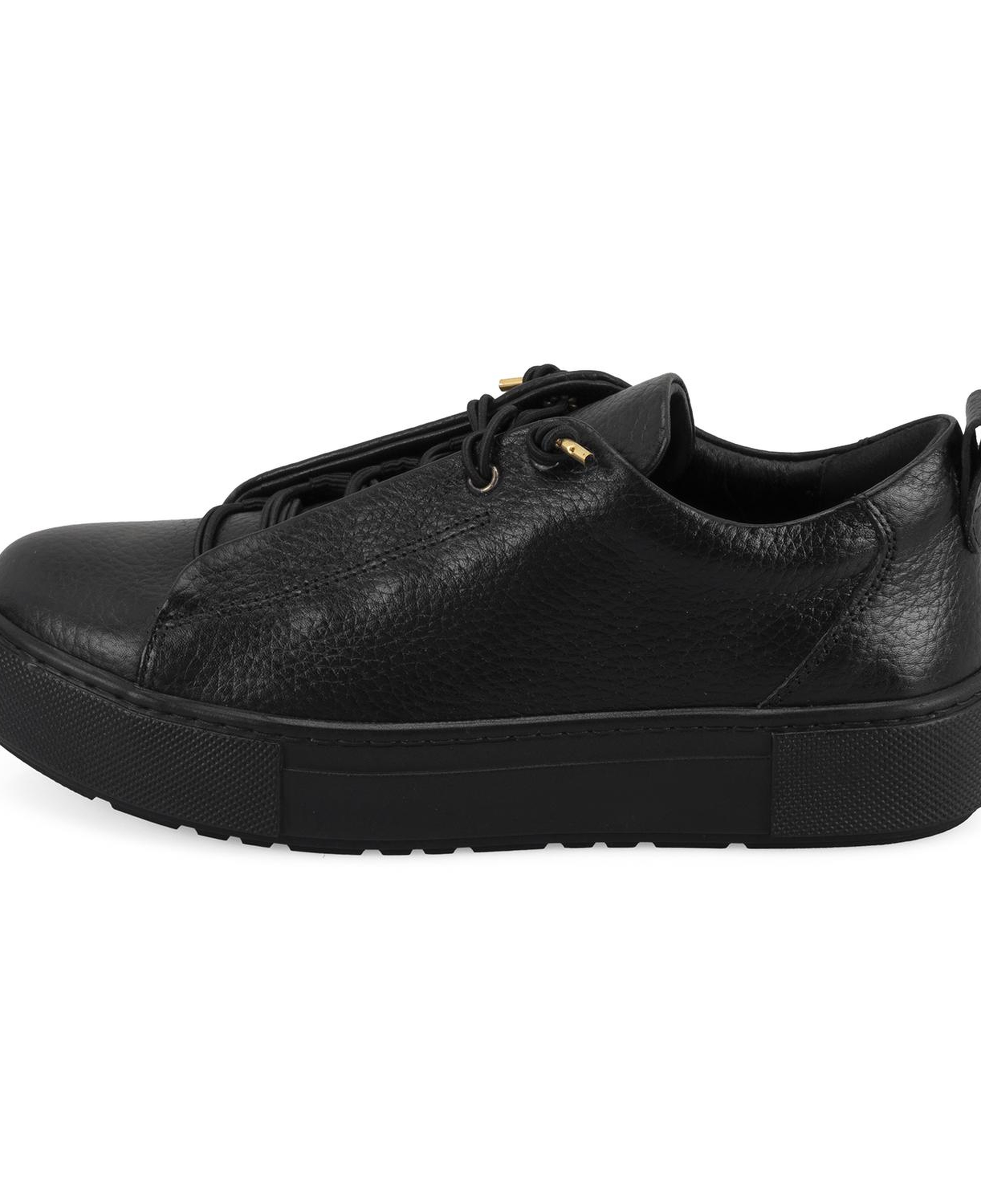 Kadın Siyah Deri Spor Ayakkabı