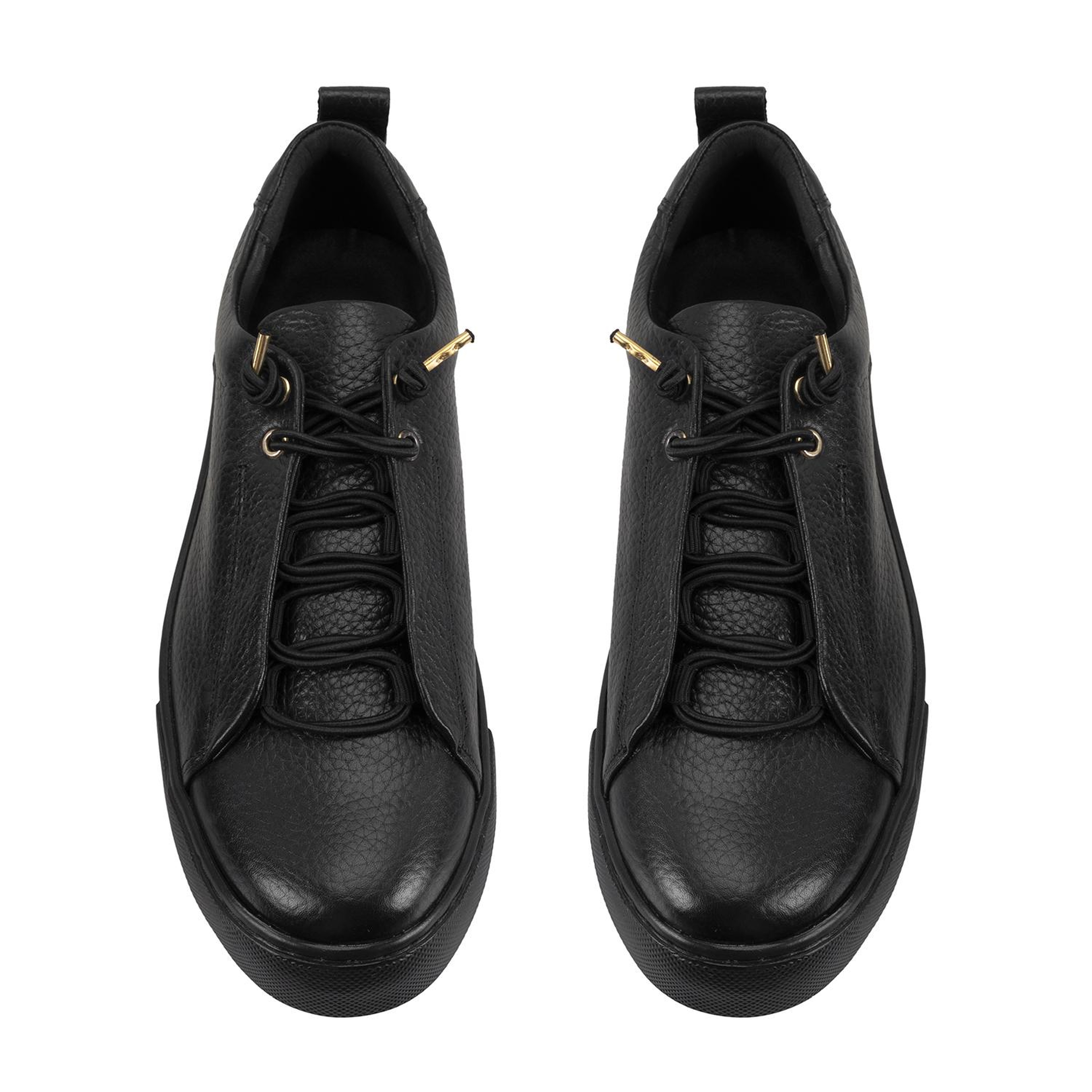 Kadın Siyah Deri Spor Ayakkabı