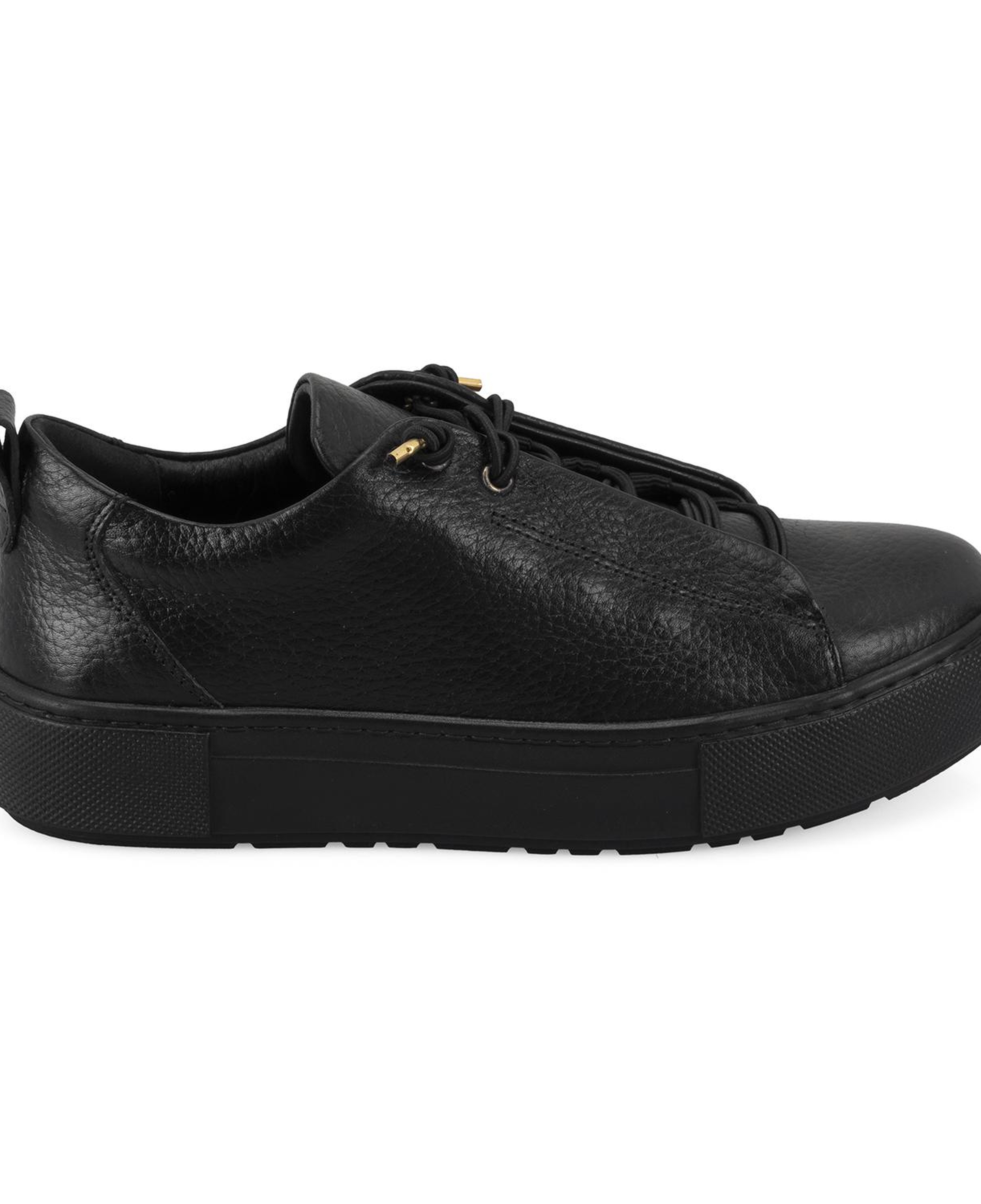 Kadın Siyah Deri Spor Ayakkabı