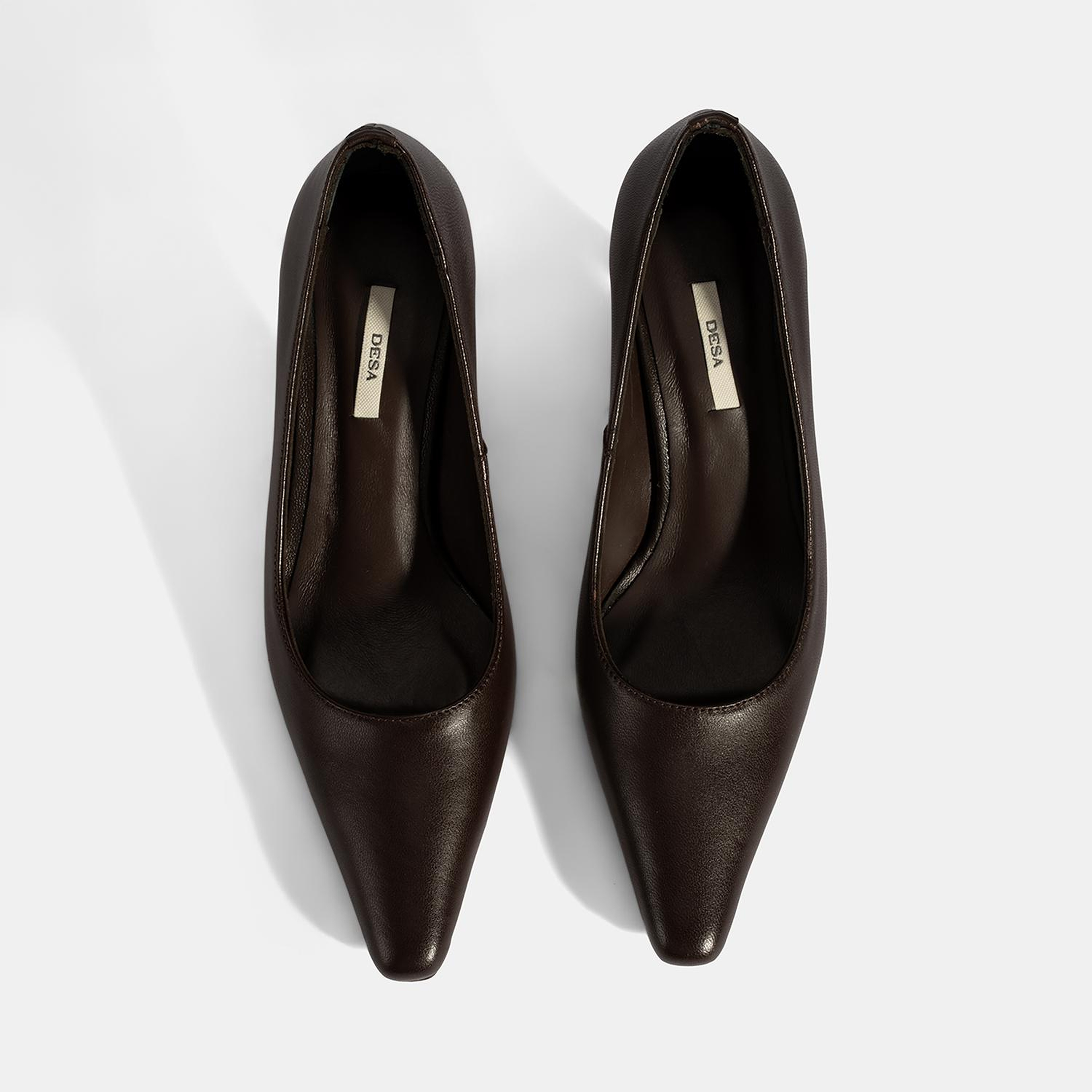 Kadın Kahve Deri Stiletto