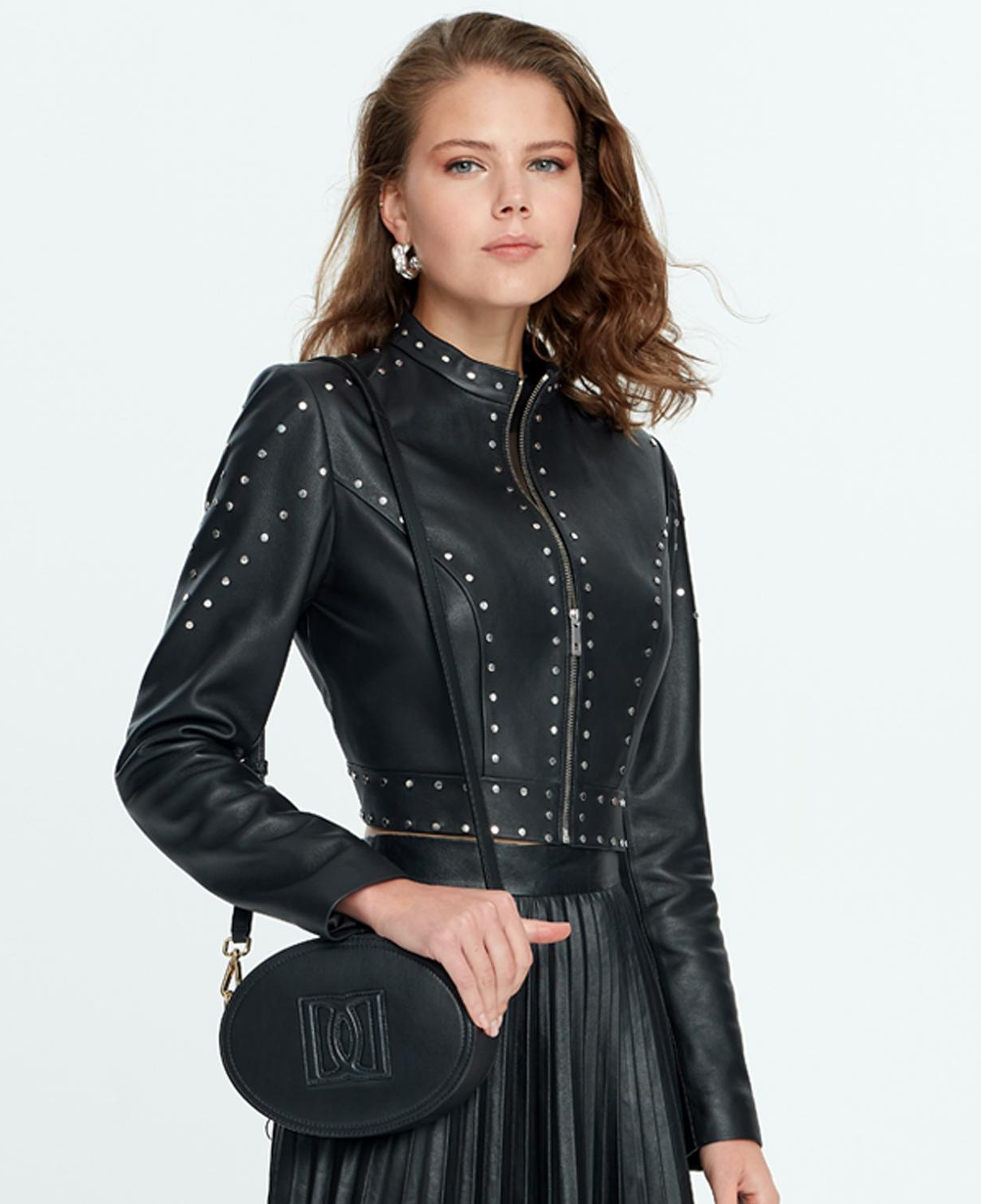 Ady Siyah Kadın Deri Ceket