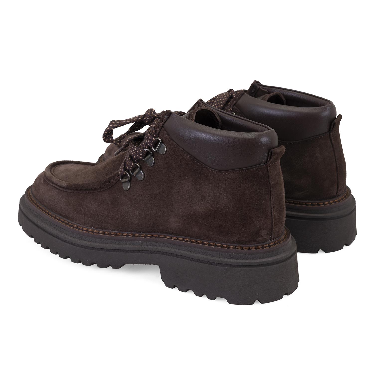 Ethen Kahve Erkek Bağcıklı Deri Bot