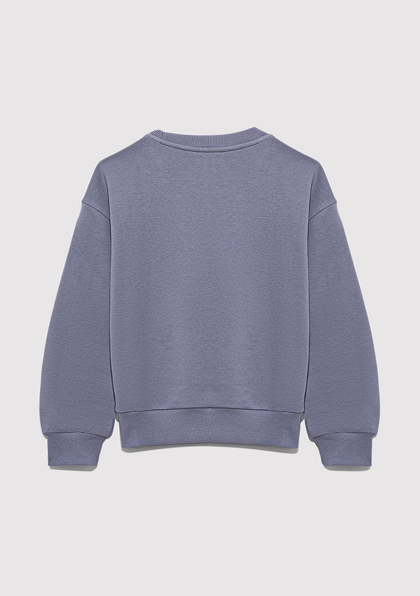 Mavi Mavi Logo Baskılı Mor Sweatshirt 7S10170-88095